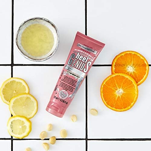 Soap & Glory Heel Genius Amazing Foot Cream - 4.2 oz (125ml) Moisturizing & Exfoliating Foot Care - Pack of 2 - Perfect for Dry Cracked Heels & Rough Feet - Ideal for Pedicures, Post-Workout Recovery & Daily Foot Care