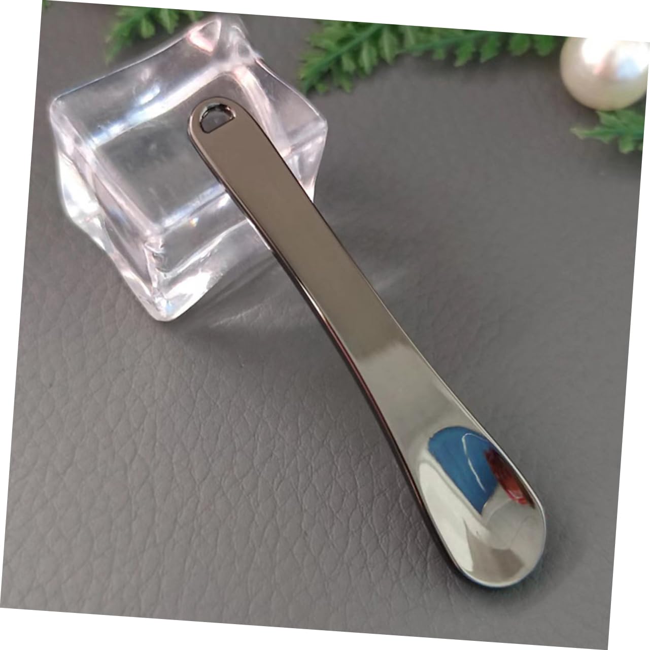 3Pcs Zinc Alloy Cosmetic Spoons - Facial Massage & Skincare Tools for Makeup, Lotion Application & Beauty Routine | Perfect for Spa, Home Skincare & Professional Use