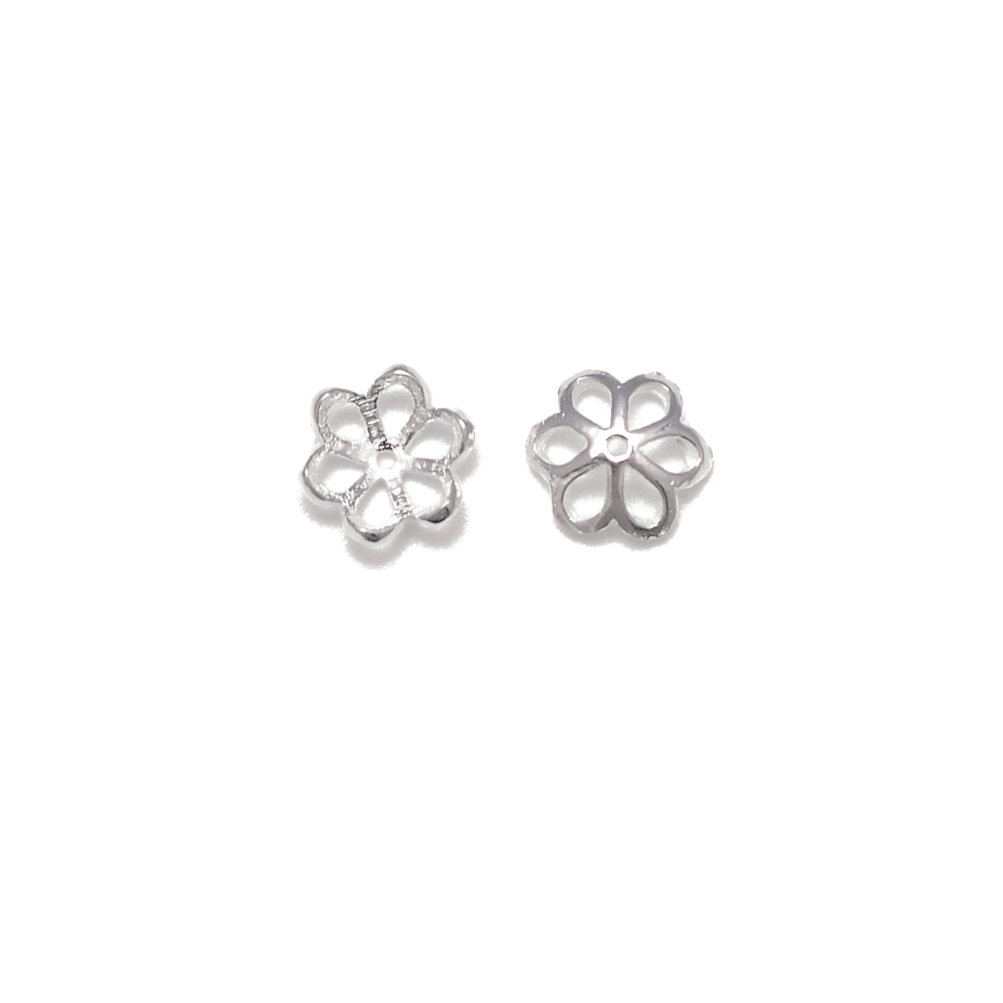 925 Sterling Silver Beads Cap Spacer 7mm - 16pcs per Bag | Jewelry Making Supplies for DIY Bracelets, Necklaces & Earrings | Premium Quality Beading Components for Handmade Crafts