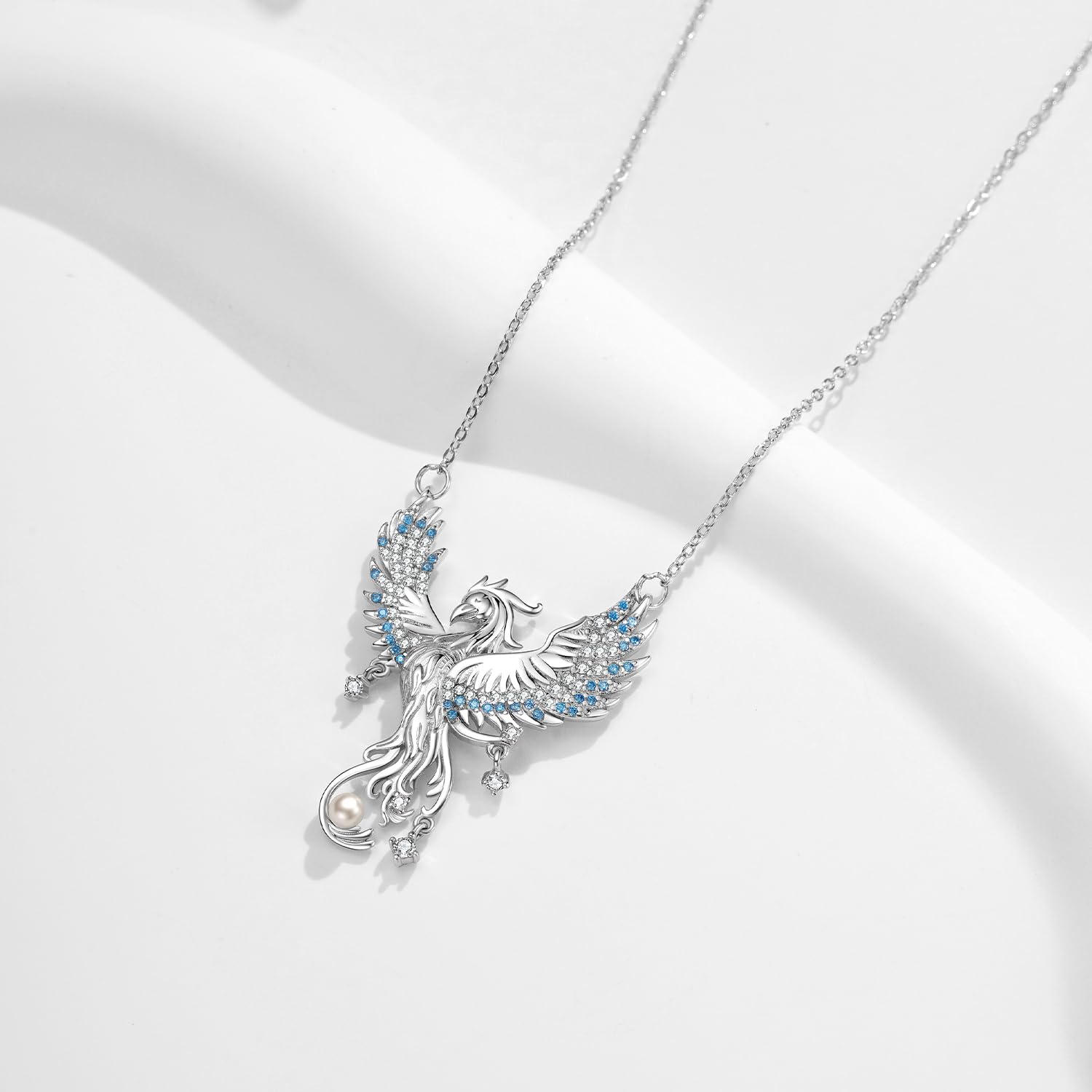 925 Sterling Silver Phoenix Necklace for Women - Elegant Phoenix Bird Pendant Jewelry | Perfect Birthday, Christmas & Valentine's Day Gift | Ideal for Date Nights, Weddings & Special Occasions