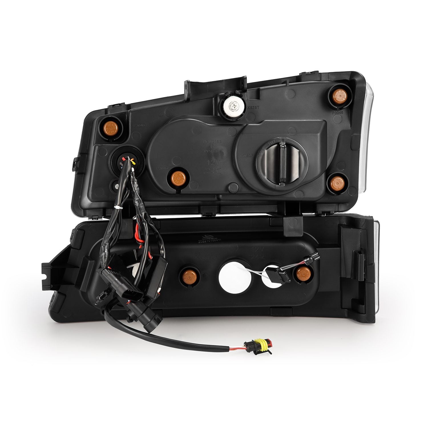 03-06 Chevrolet Silverado & 02-06 Avalanche (No Body Cladding) NOVA Series Black LED Projector Headlights - High Performance Lighting for Night Driving & Off-Road Adventures