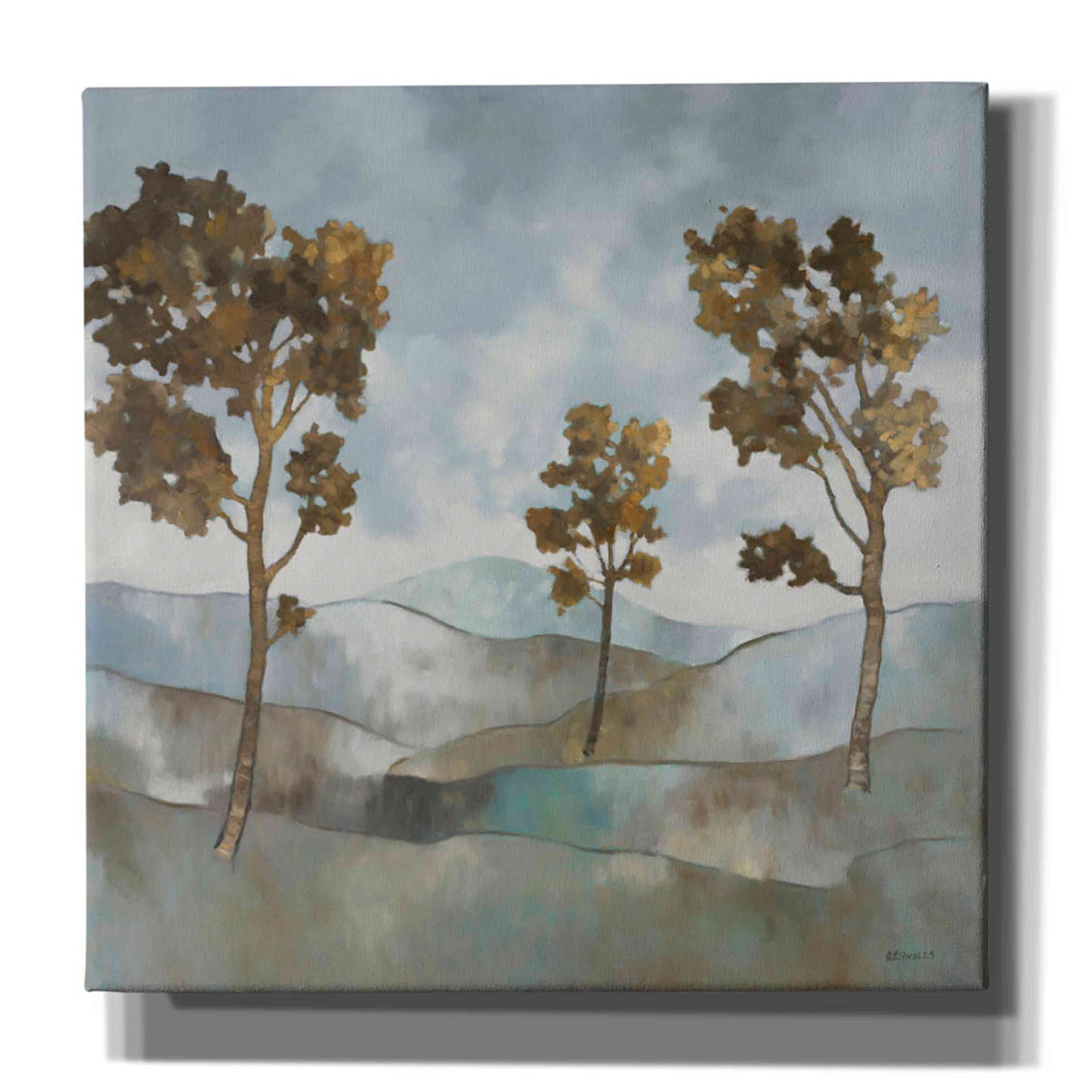 Epic Graffiti 'Rolling Hills 1' by Graham Reynolds - 26x26 Inch Modern Canvas Wall Art for Living Room, Bedroom & Office Decor