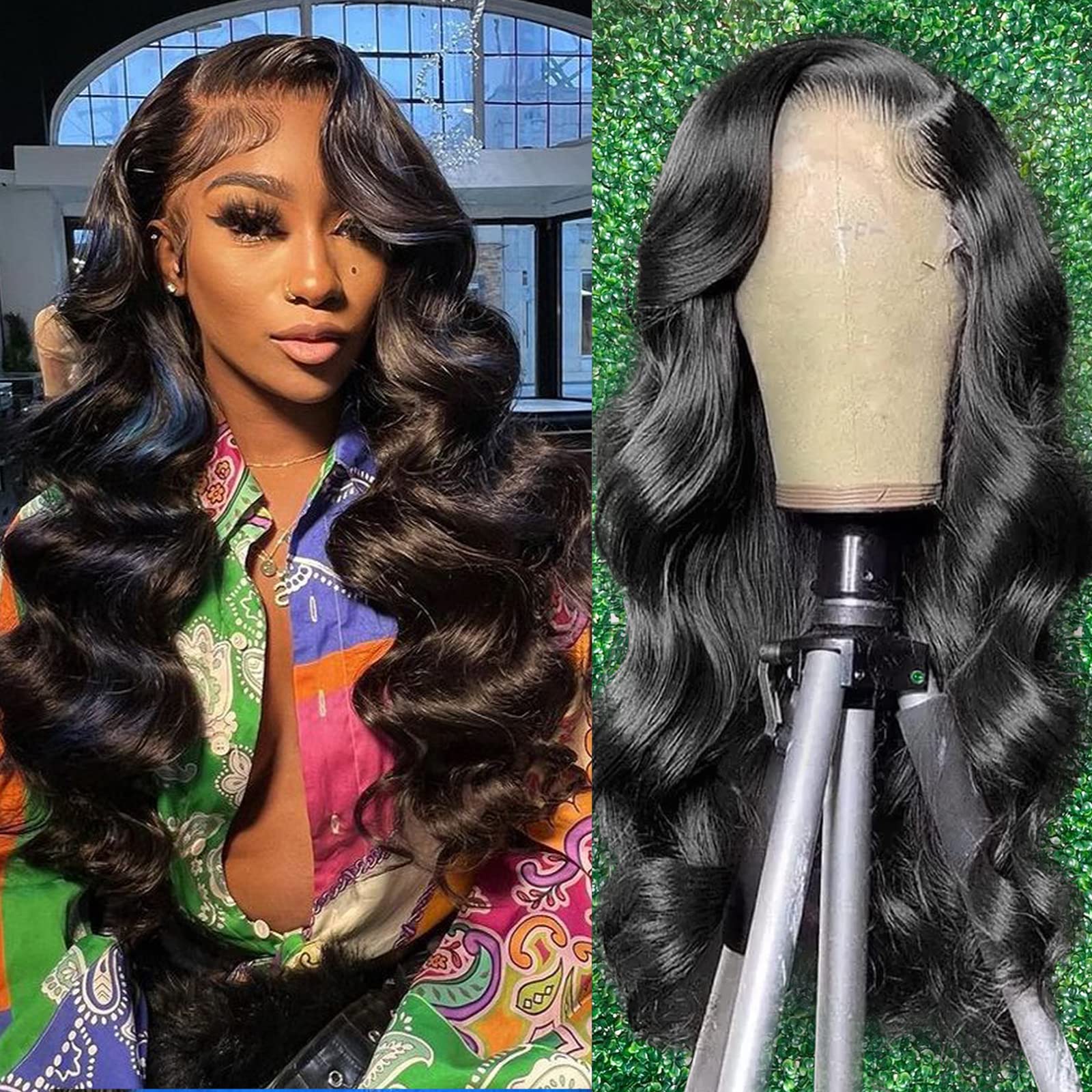 30 Inch 13x6 HD Lace Front Wig Human Hair - Body Wave 180 Density Pre Plucked Glueless Wigs for Black Women | 10A Quality | Perfect for Daily Wear, Special Occasions & Protective Styling