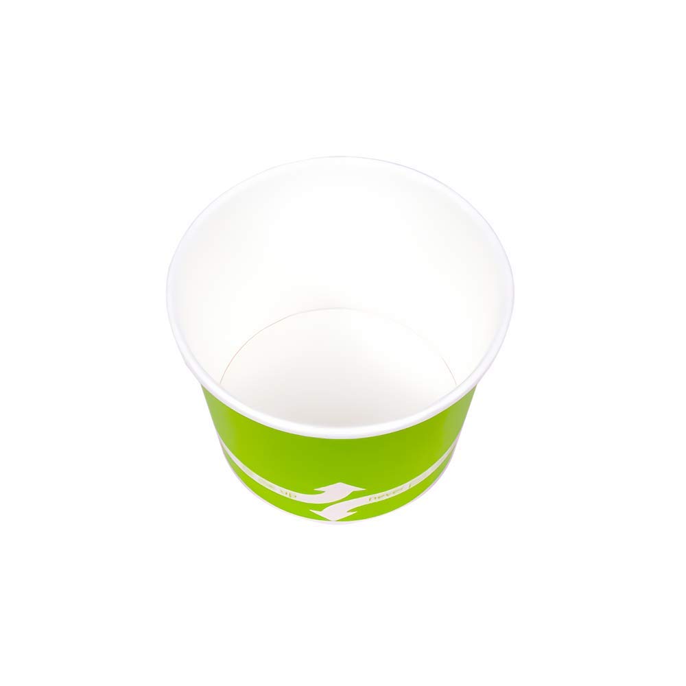 16oz (1000 ct) Eco-Friendly Disposable Paper Soup Bowls - Perfect for Hot & Cold Foods, Soups, Noodles, Pasta, Snacks - Green Compostable Bowls for Parties, Catering, Restaurants & Home Use