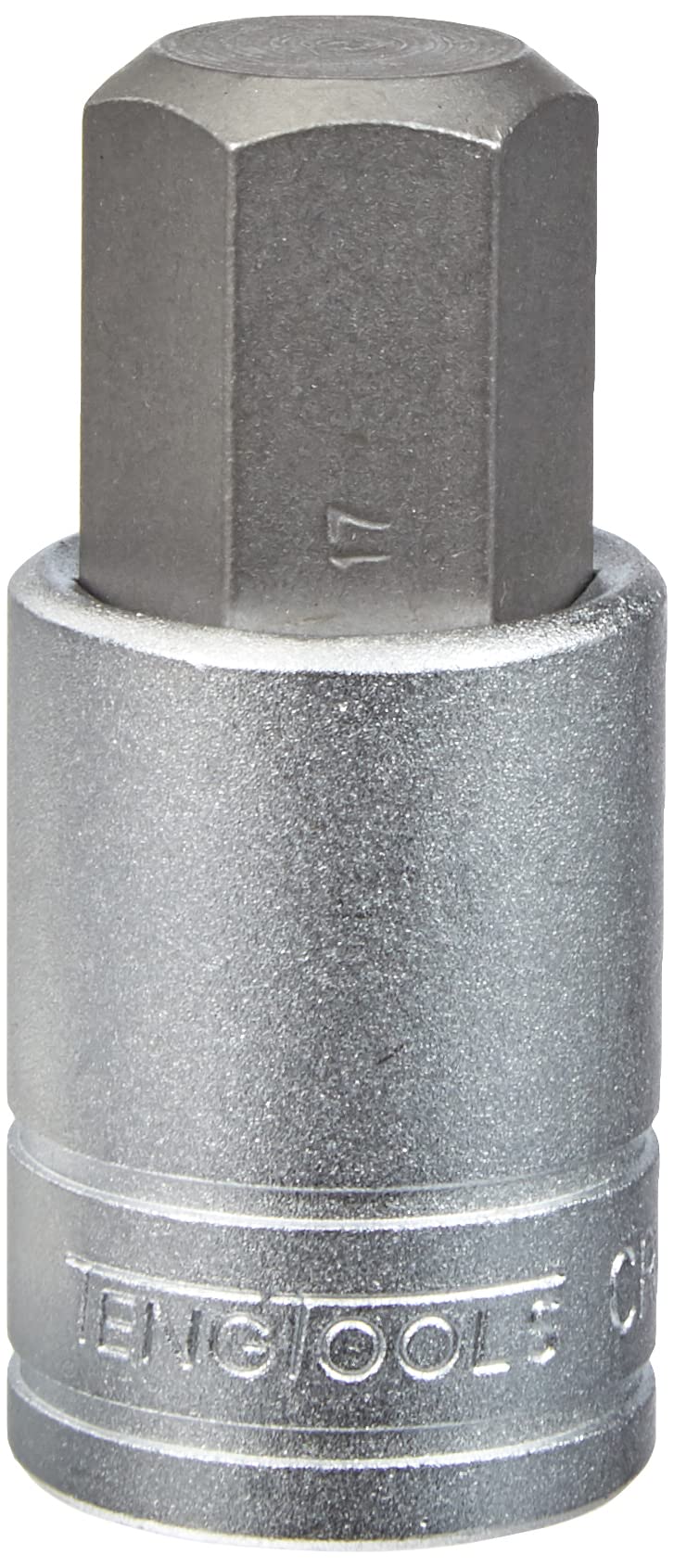 Teng Tools 17MM 1/2 Inch Drive Metric Hex Chrome Vanadium Socket - Professional Mechanic Hand Tool for Automotive Repair & DIY Projects (M121517-C)