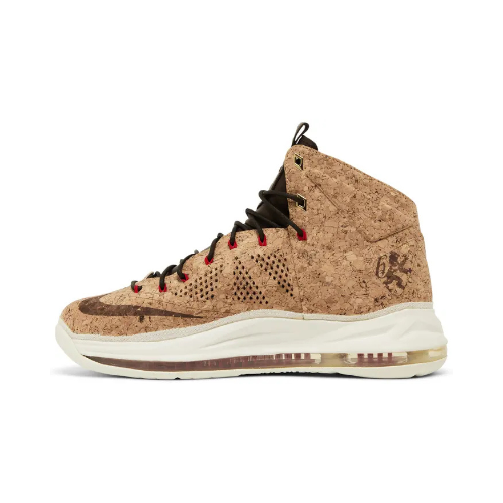 Nike LeBron X EXT Cork QS Men's Basketball Shoes - Classic Brown for Casual Wear & Street Style