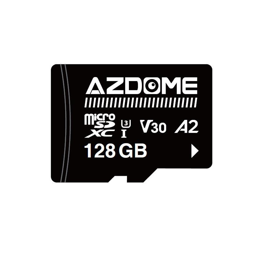 AZDOME 128GB Micro SD Card High Speed Memory Card for AZDOME M550 GS63H Pro M63 M300 M300S M27 M17 M01 Pro PG19X Dash Cam - Perfect for Continuous Recording, Loop Recording & HD Video Storage in Car Dash Cameras