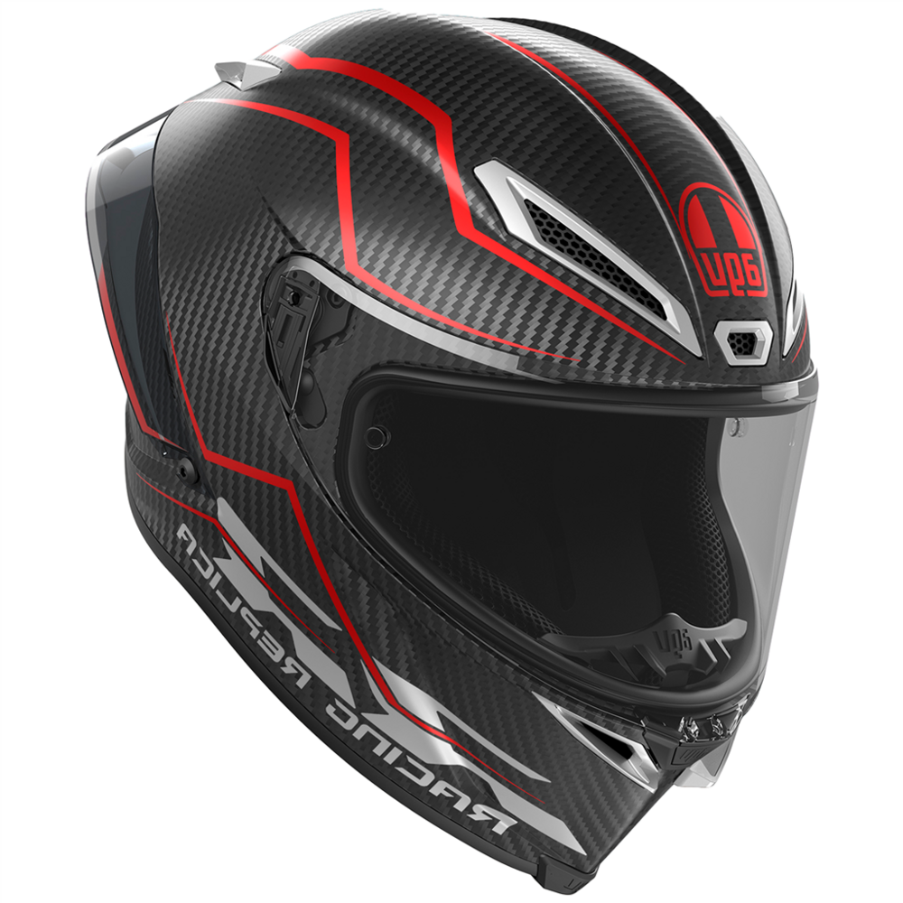 AGV Pista GP RR ECE 22.06 Performante Carbon Fiber Motorcycle Helmet - Red | Lightweight Racing Helmet for Track & Street Riding | High-Performance Safety Gear for Motorcycle Enthusiasts