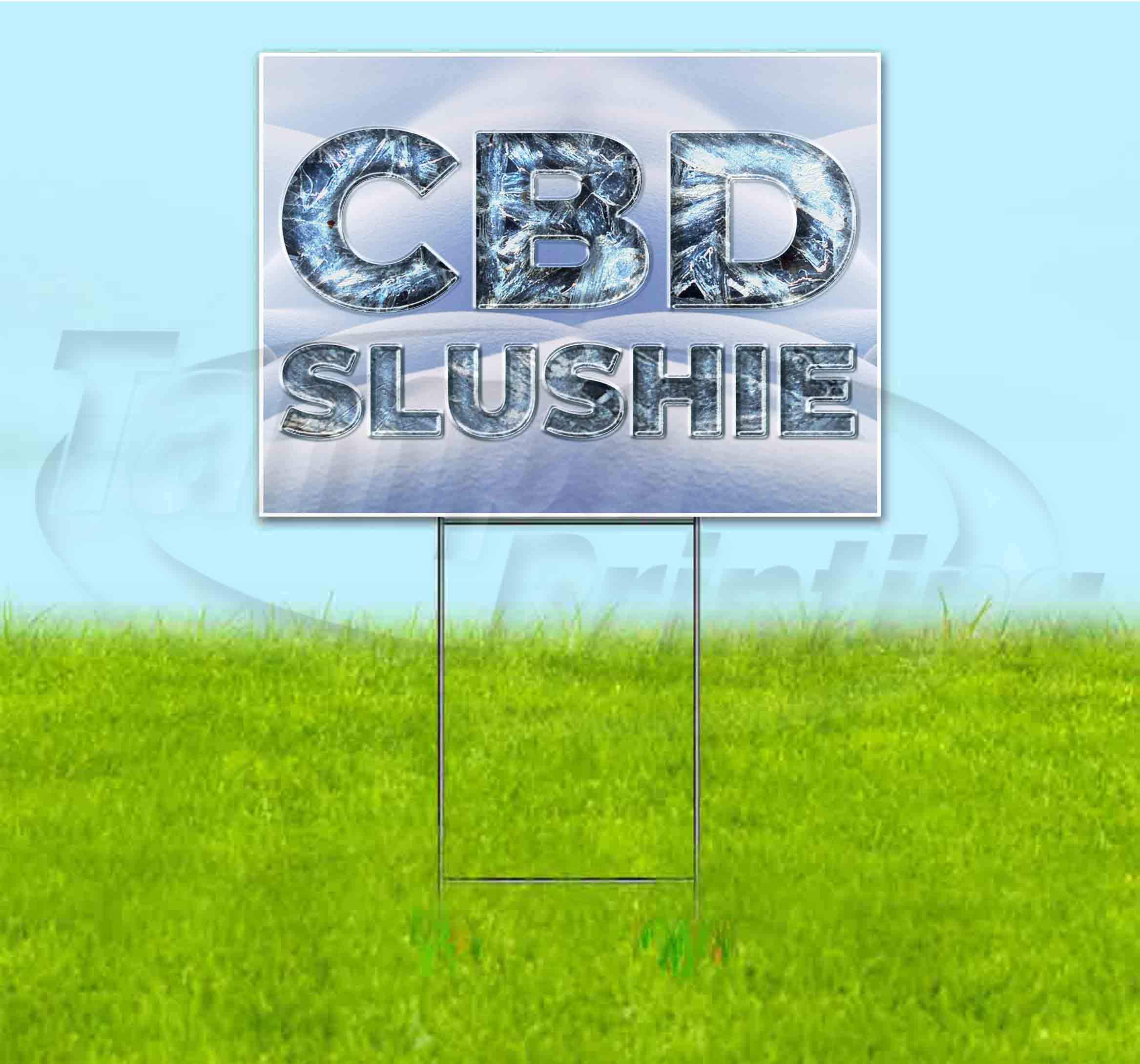 Ice & Snow CBD Slushie Yard Sign (18