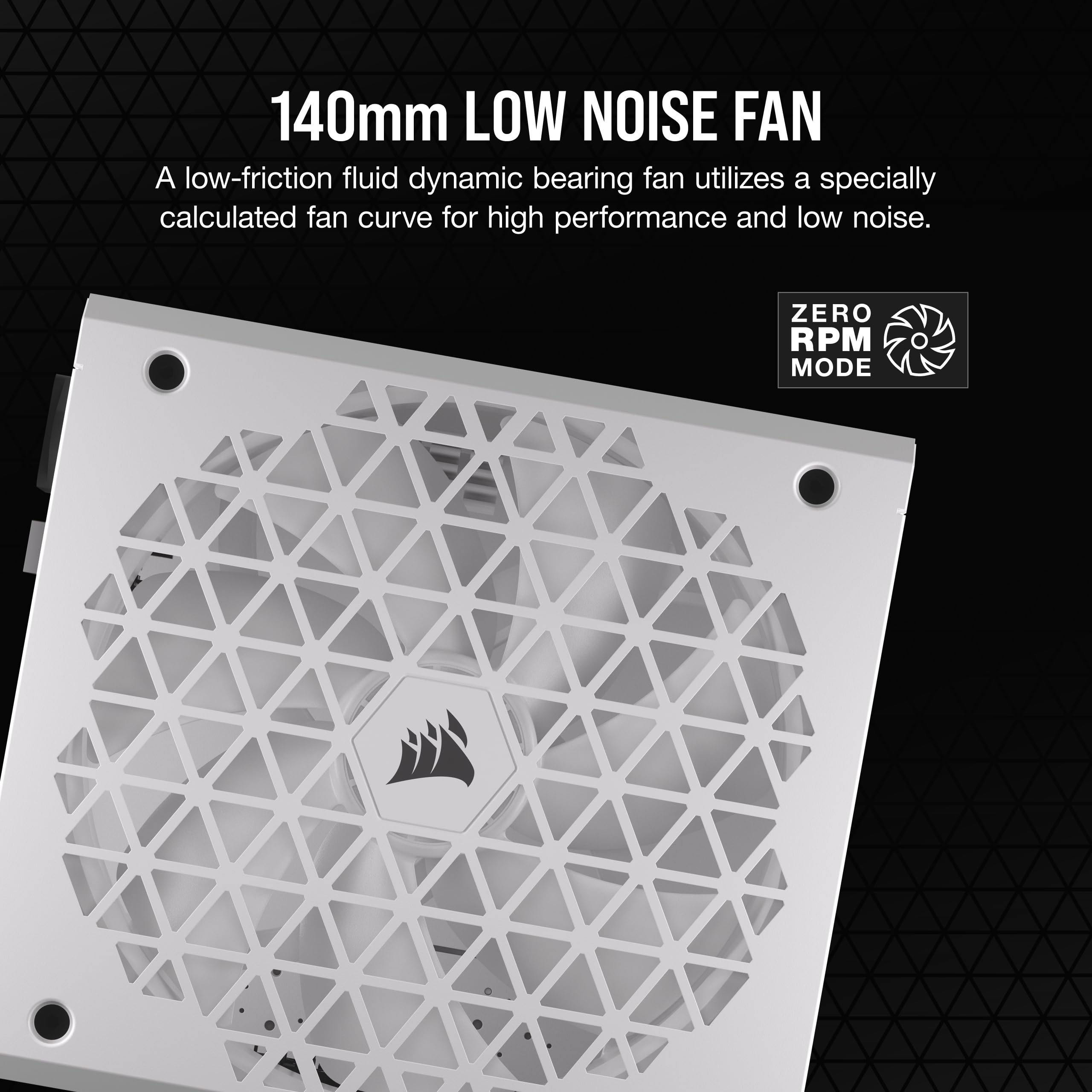 CORSAIR RM750x Shift 750W Fully Modular ATX Power Supply - 80 Plus Gold Certified - ATX 3.0 & PCIe 5.0 Compatible - Zero RPM Fan Mode - White (Side Modular Interface) - Perfect for Gaming PCs, Workstations & High-Performance Builds