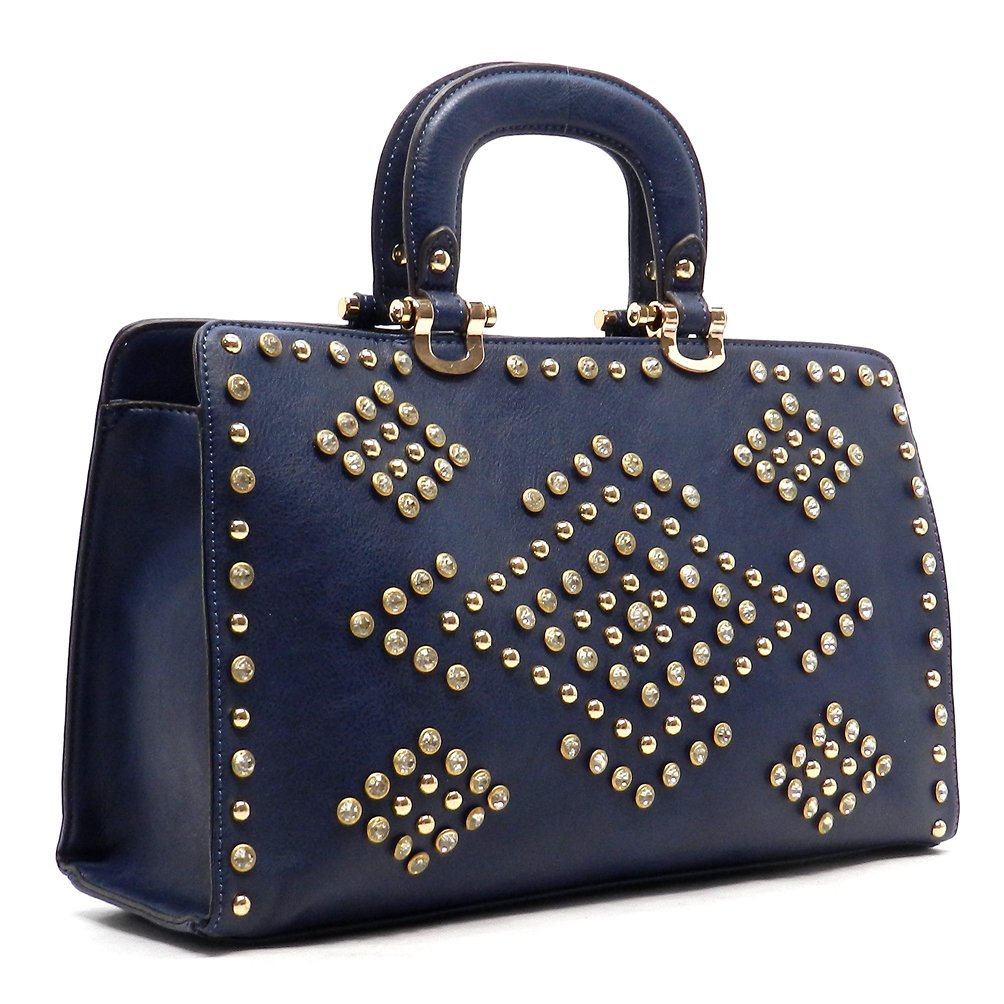 Designer Inspired Bling Rhinestone Shoulder Boxer L Wallet Bag Set in Gold - Perfect for Parties, Weddings, and Evening Events