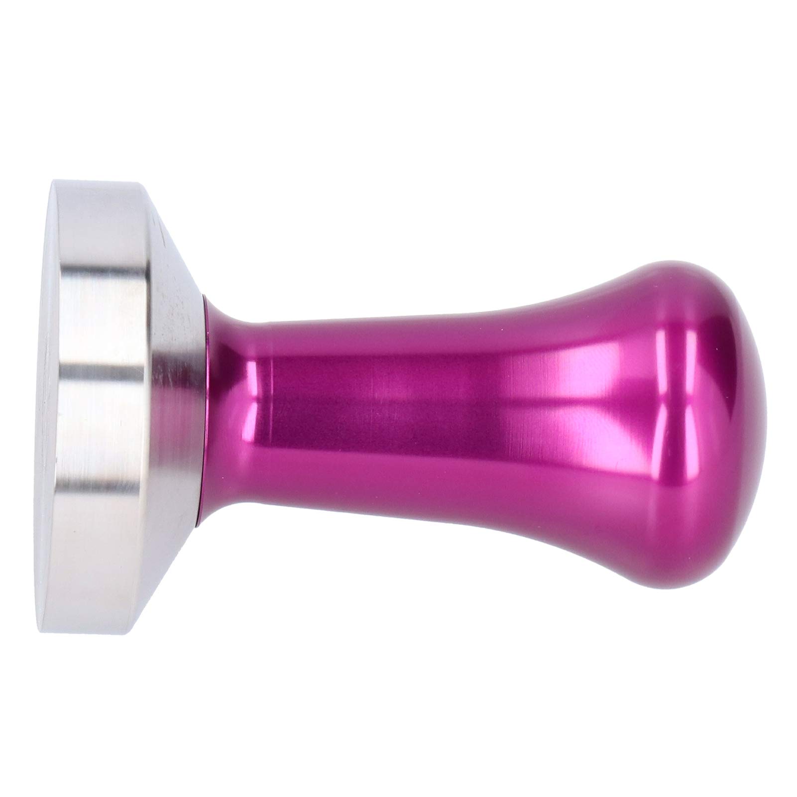 Premium 58mm Stainless Steel Coffee Powder Press Hammer with Ergonomic Handle - Barista-Grade Espresso Tamper for Professional Coffee Making (Rose Red) | Perfect for Home Brewing, Café Use & Coffee Enthusiasts