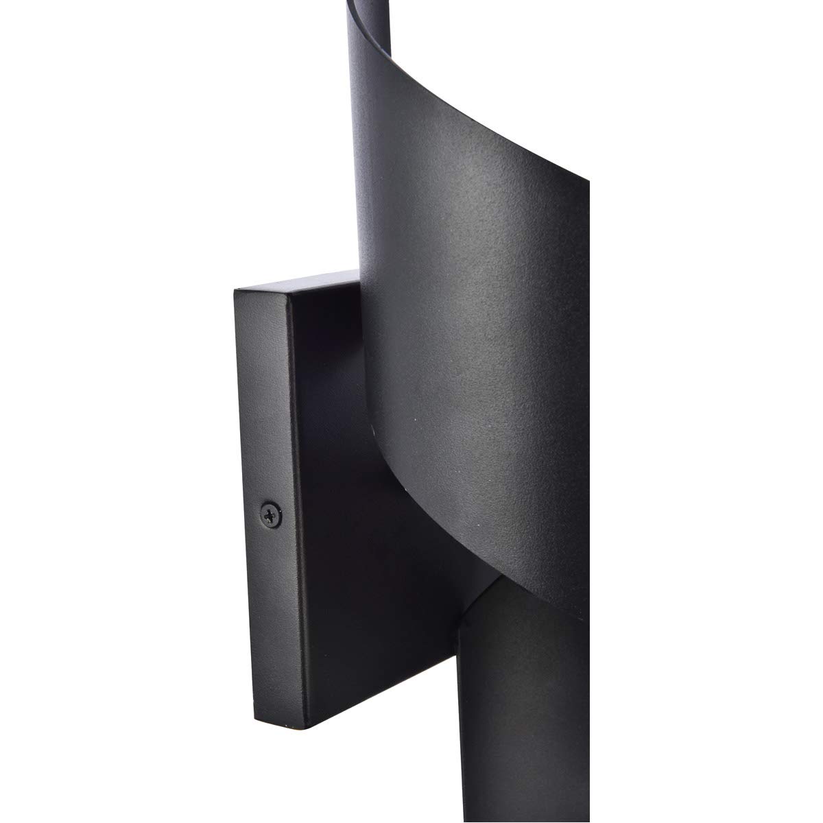 Modern Black Aluminum LED Wall Sconce - 1-Light Indoor/Outdoor Lighting Fixture for Bedroom, Hallway, Porch & Patio Decor