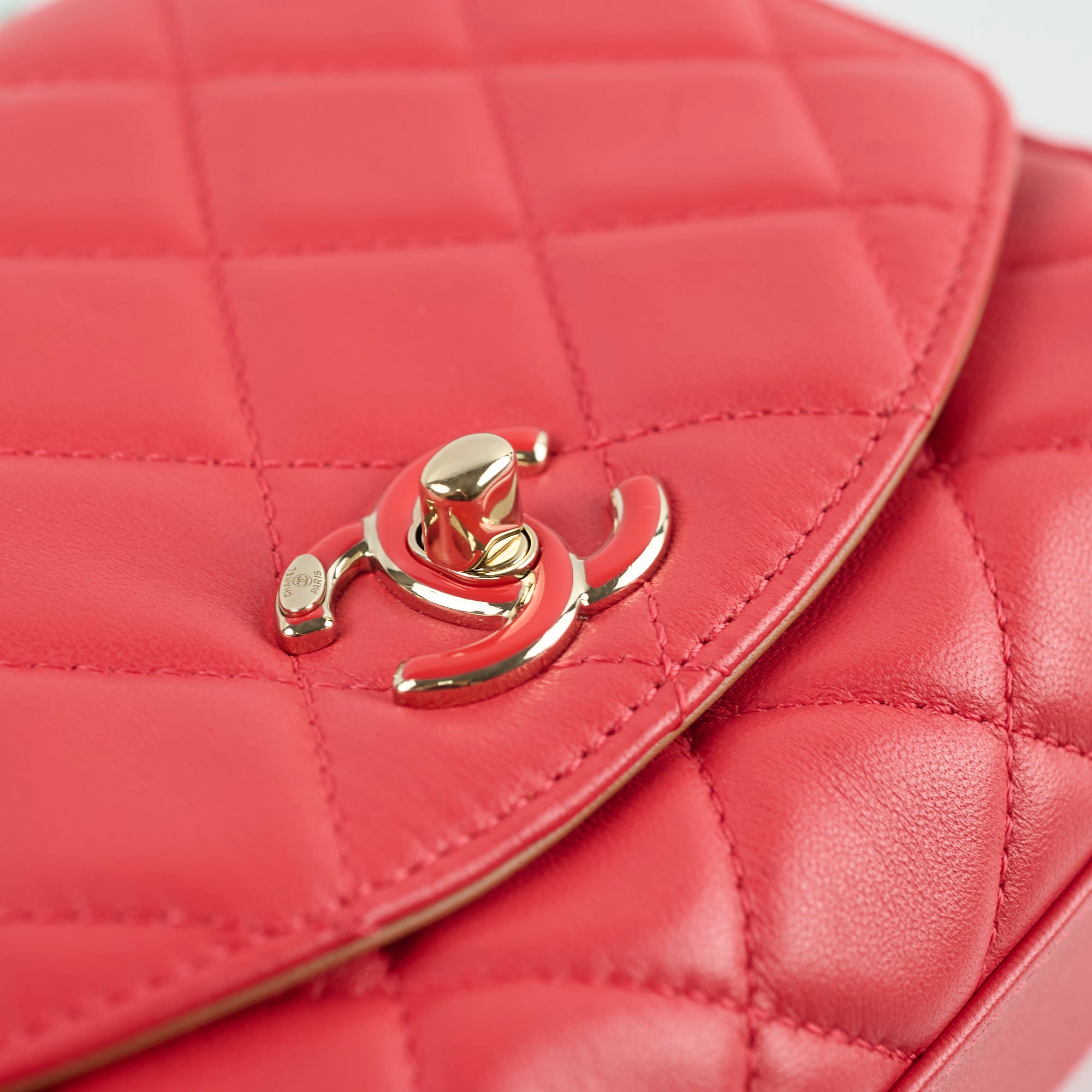 Chanel Mido Bicolore Chain Seasonal Flap Bag Red 31 Series - Luxury Crossbody Purse for Women, Perfect for Date Night & Special Occasions