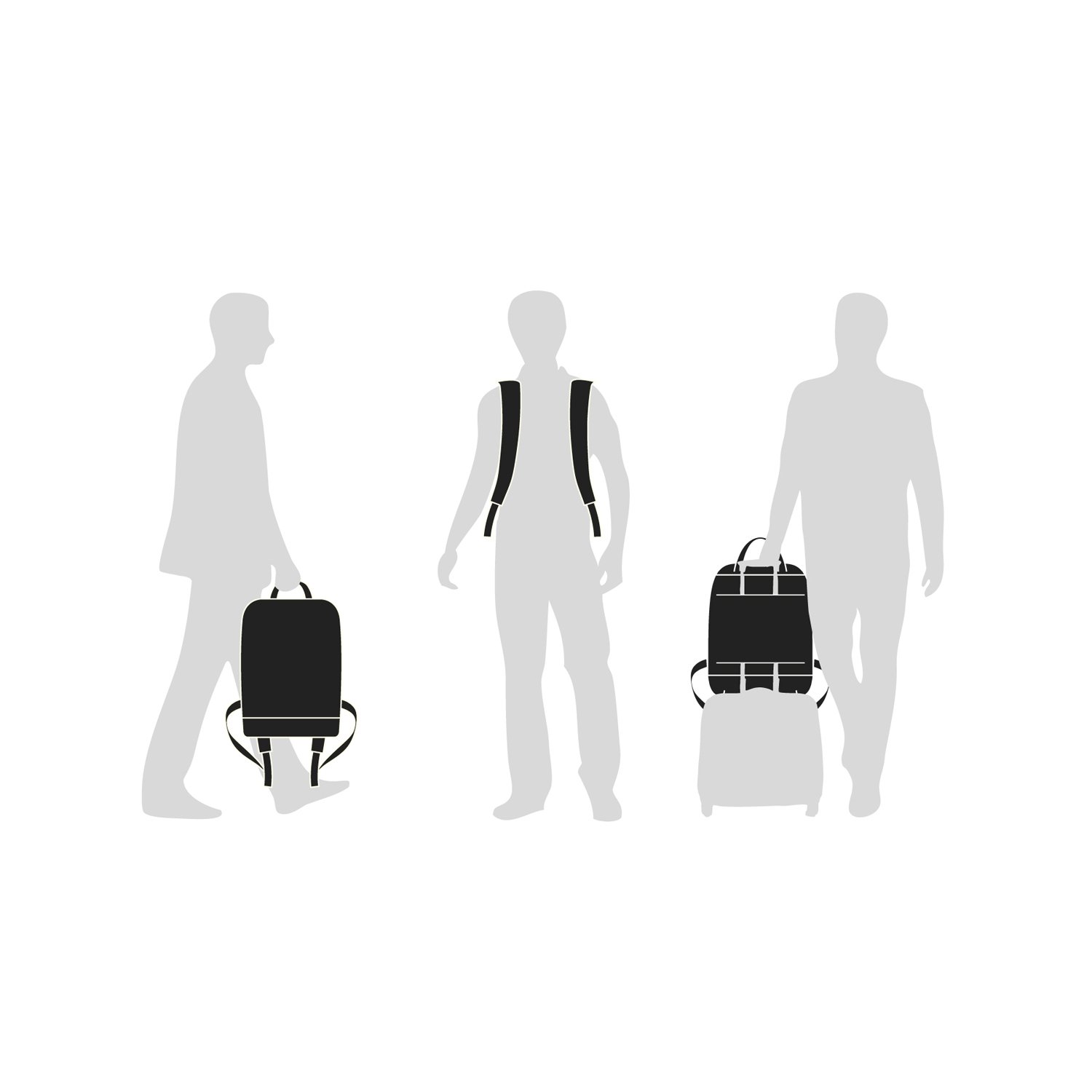Moleskine Business Backpack for 15-Inch Laptop - Moss Green Metro Vertical Device Bag - Perfect for Work, Travel & College (Black)