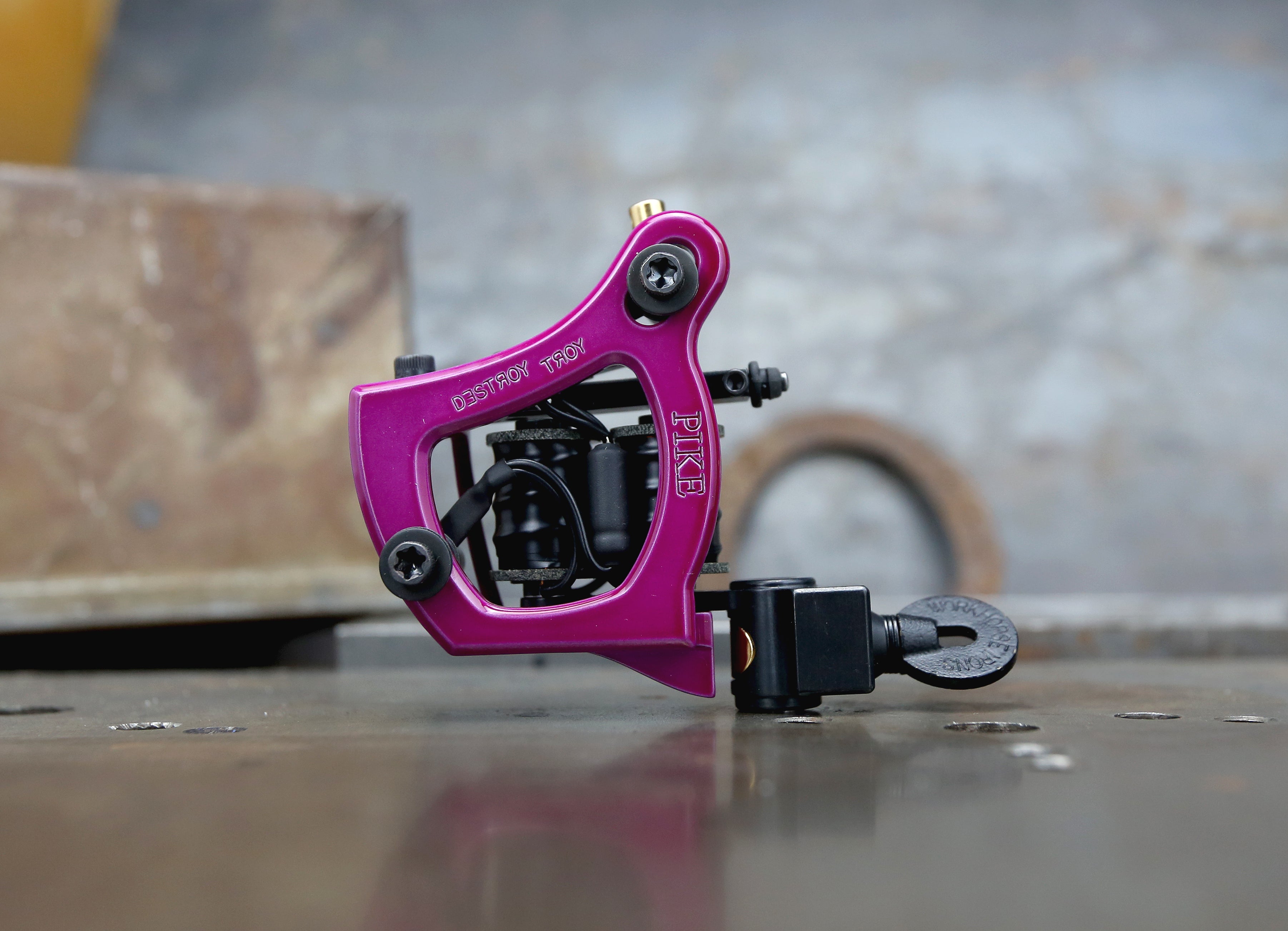 Limited Edition Mike Pike x Destroy Troy Teacup Liner - Raspberry & Black - Perfect for Skateboarding, Streetwear Fashion & Collectors