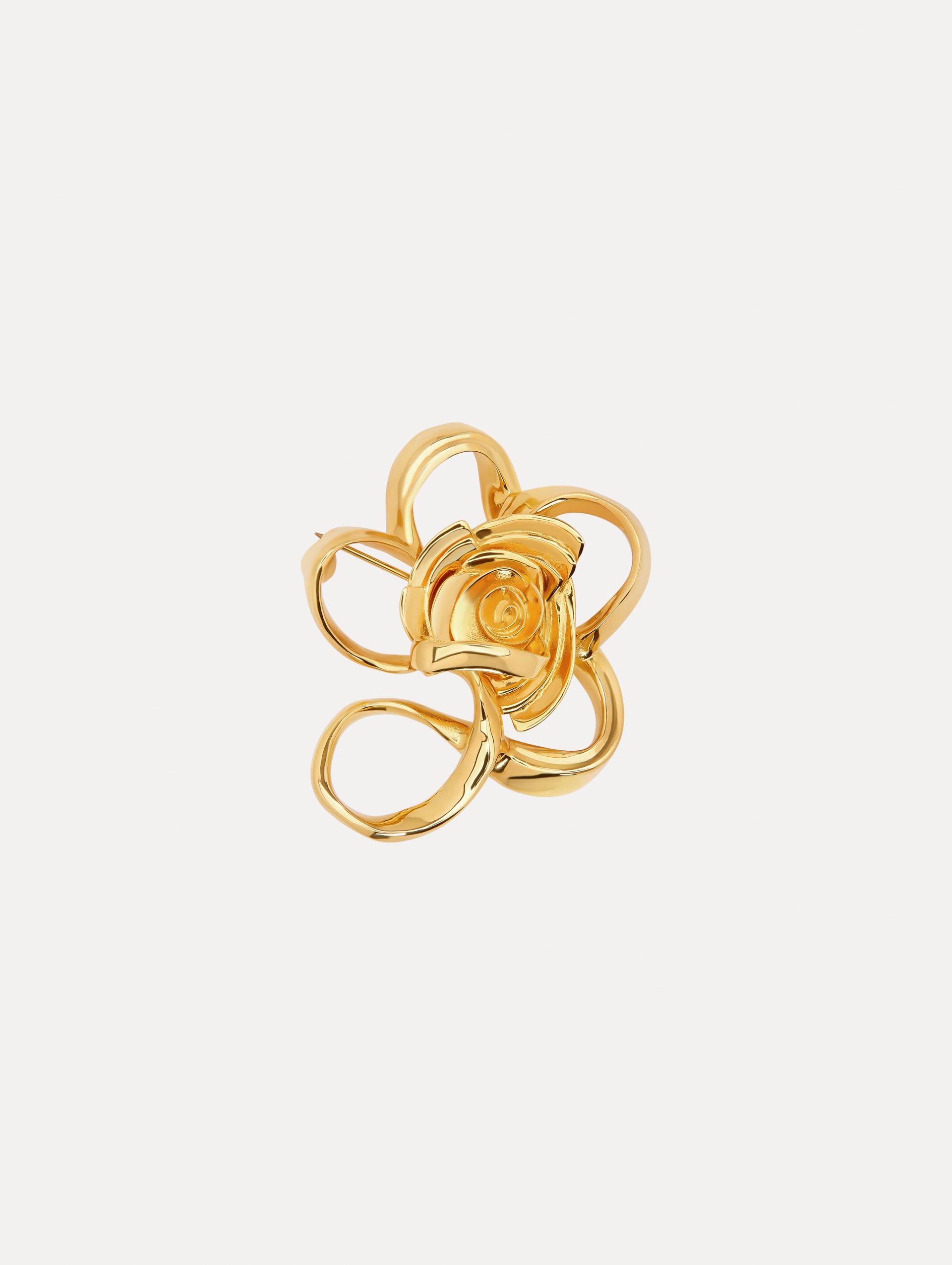 Elegant Geometric Rose Brooch Pin for Women - Vintage Floral Jewelry Accessory for Blazers, Dresses, Hats & Gift Giving