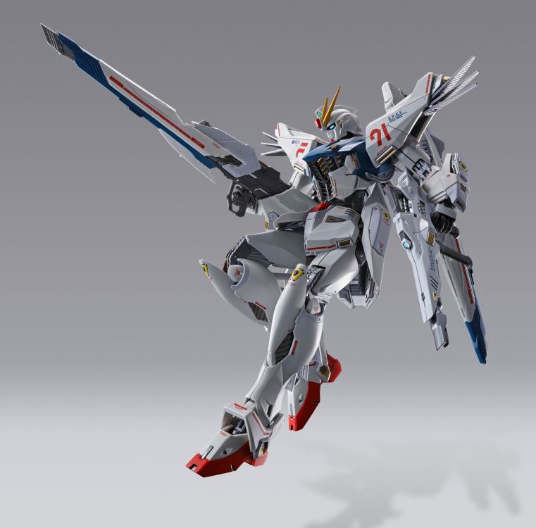 Bandai Metal Build Gundam F91 Formula 91 (Chronicle White Ver.) Exclusive Collectible Action Figure - Perfect for Anime Fans, Model Collectors & Display Showcase