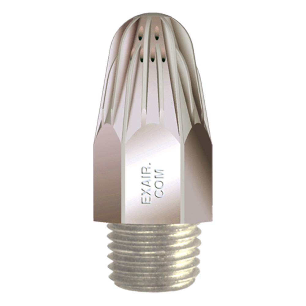 EXAIR 1105SS Large Super Air Nozzle - 316 Stainless Steel Industrial Blowoff Nozzle for Cleaning, Cooling & Drying Applications