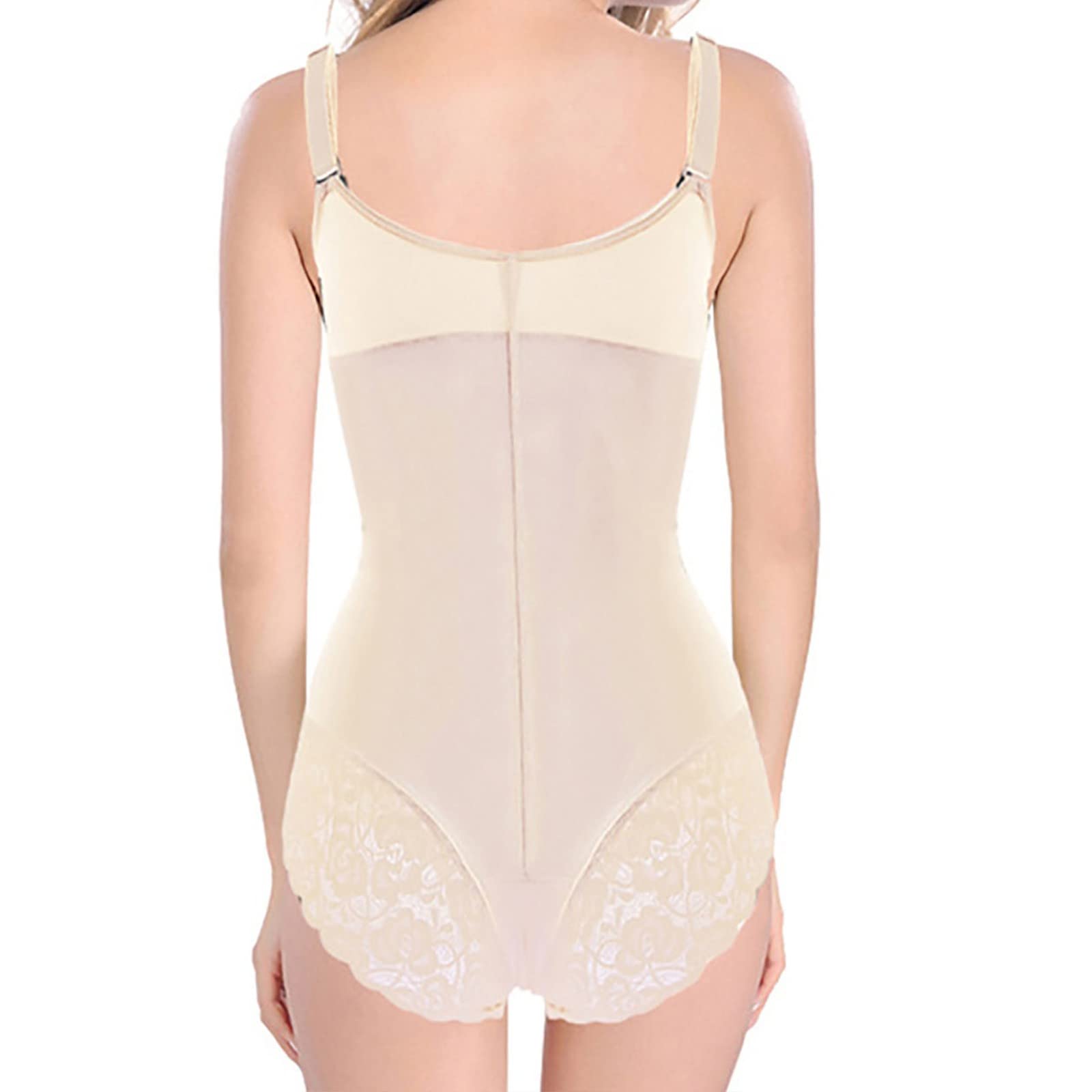 GLVSZ Women's Seamless Shapewear Bodysuit - Open Bust Mid Thigh Body Shaper Shorts for Tummy Control & Firming | Perfect for Everyday Wear, Special Occasions & Postpartum Recovery
