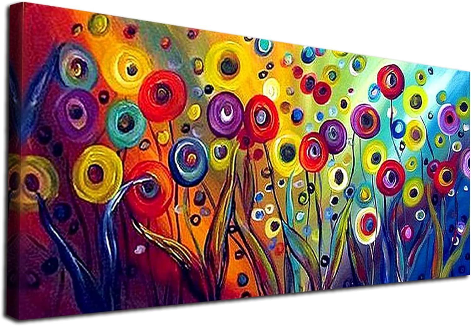 YALKIN 5D Diamond Painting Kits for Adults - DIY Large Flower Diamond Art (31.5 x 15.7 Inch) with Gem Drill Pens - Complete Paint by Numbers Kit for Home Wall Decor - Perfect for Stress Relief & Creative Gift Ideas