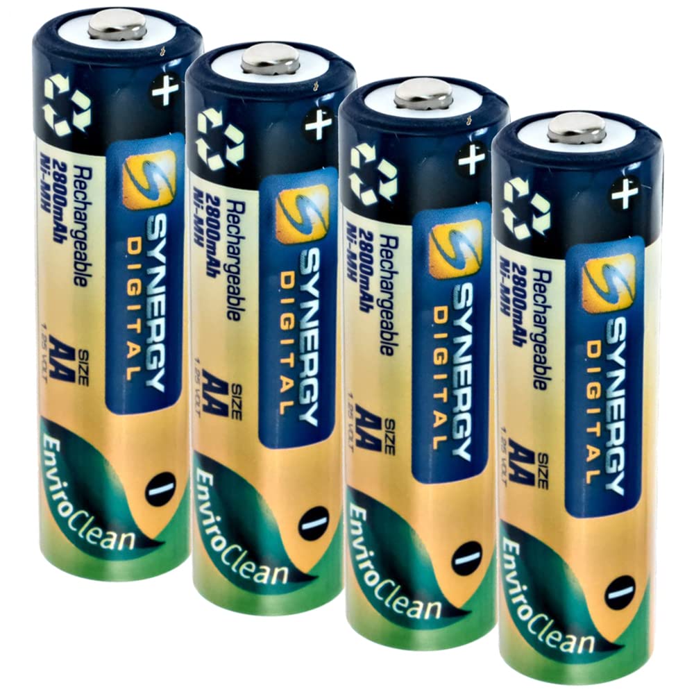 Synergy Quick Charger for Minolta DiMage 7 - AA/AAA NiMH Batteries with 4x2800mAh - Travel & Home Use