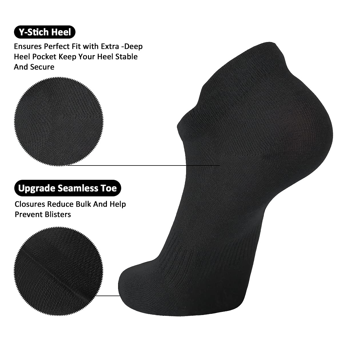 6 Pairs Women's Running Socks - Breathable No Show Athletic Socks for US Size 6-10 | Soft Low Cut Sports Socks for Jogging, Gym & Daily Wear