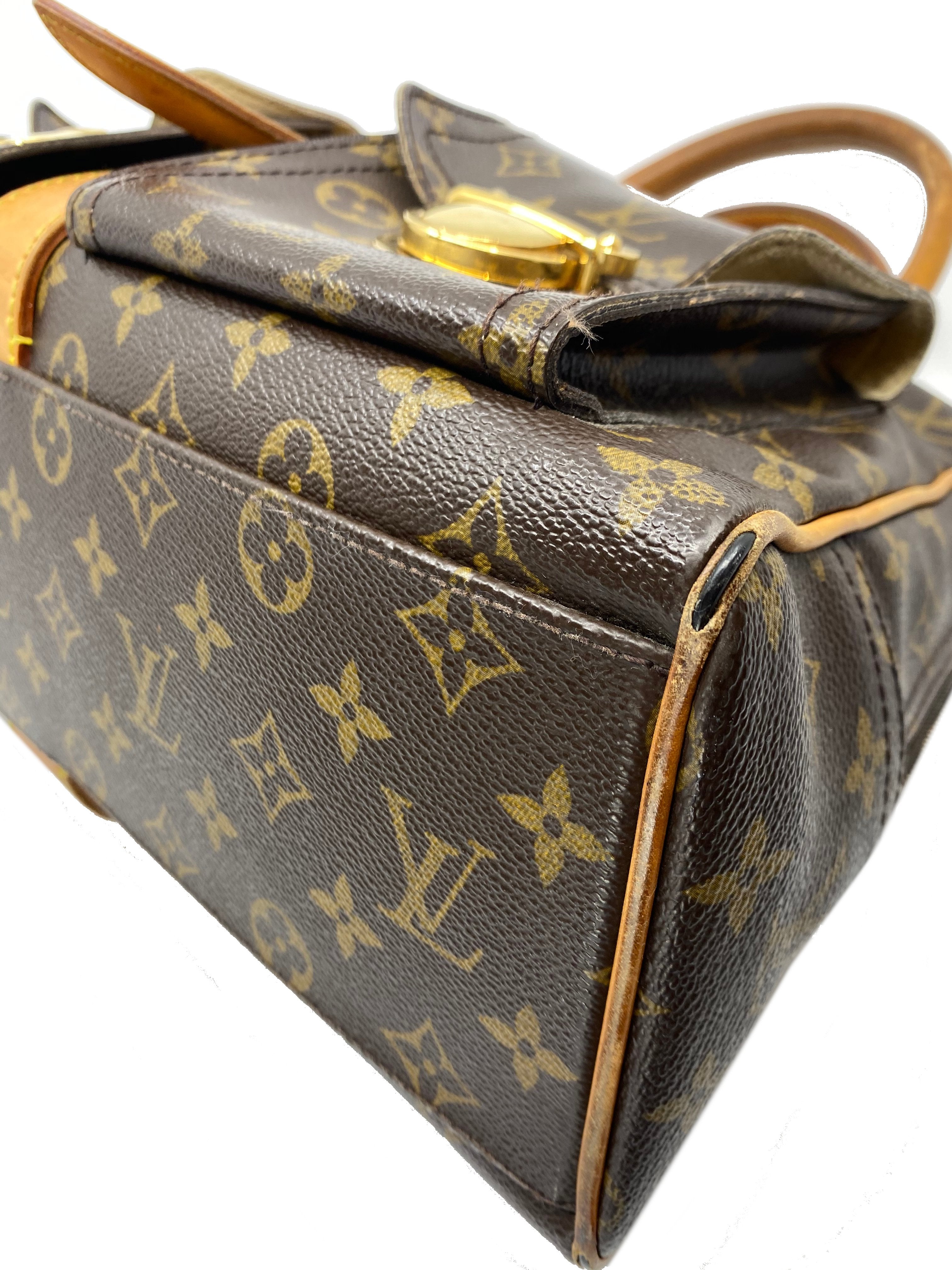 Authentic Louis Vuitton Monogram Canvas Manhattan GM Handbag - Luxury Designer Tote for Women, Perfect for Work, Travel & Everyday Use