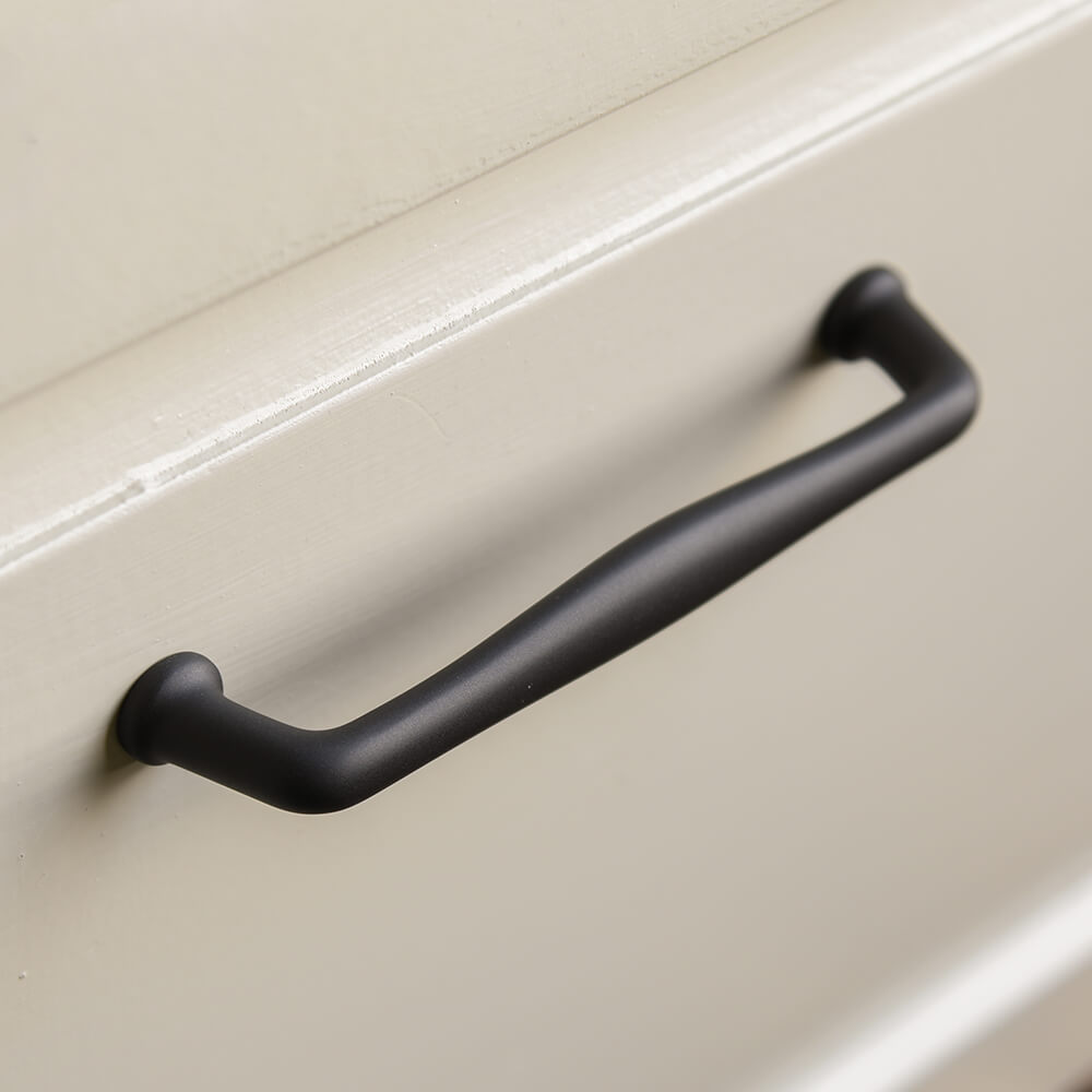 Zero Black Elegance Pull Handle - Modern Cabinet & Drawer Hardware for Kitchen, Bathroom & Office - Durable & Stylish Home Upgrade