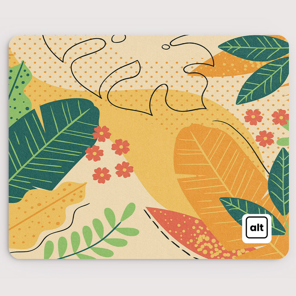 Botanical Garden Mouse Pad - Large Non-Slip Gaming Mousepad with Floral Design for PC, Laptop, Office & Home Use - Perfect for Work, Gaming & Decor