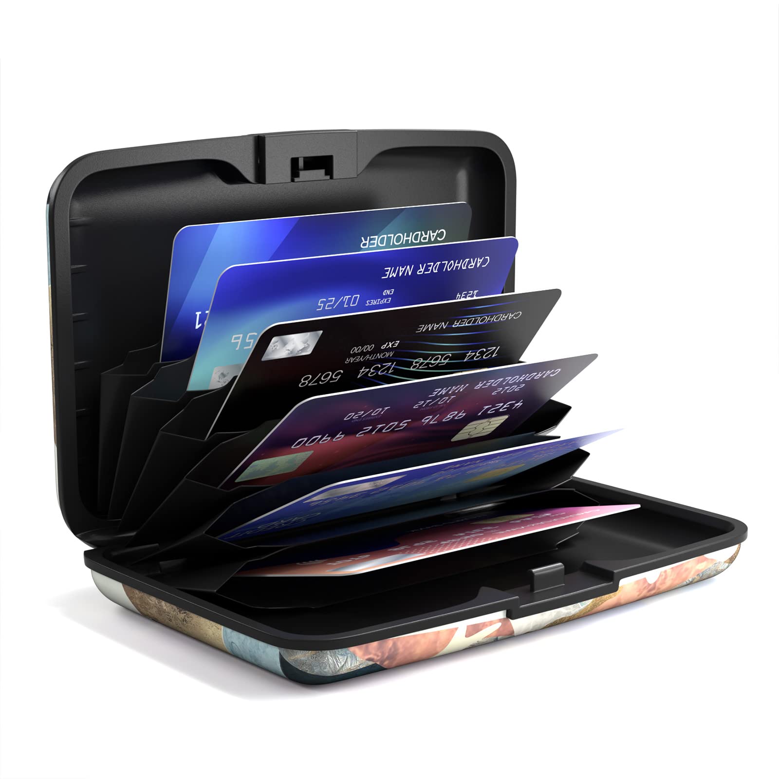 RFID Blocking Metal Credit Card Holder Wallet - Slim Business Card & ID Case for Women & Men - Stylish & Secure (Perfect for Travel, Work & Everyday Use)