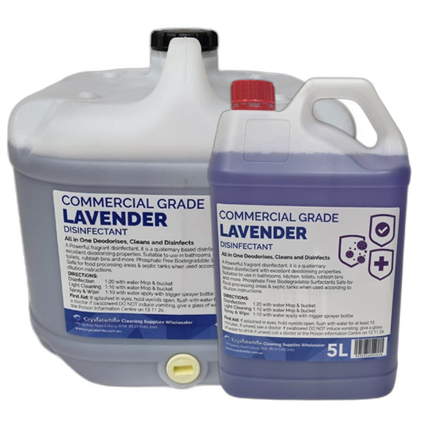 Crystalwhite Lavender Commercial Grade Disinfectant Spray | EPA-Approved for Hospitals, Schools & Offices | Kills 99.9% Germs & Viruses | Fresh Lavender Scent | Ideal for High-Touch Surfaces, Restrooms & Public Spaces