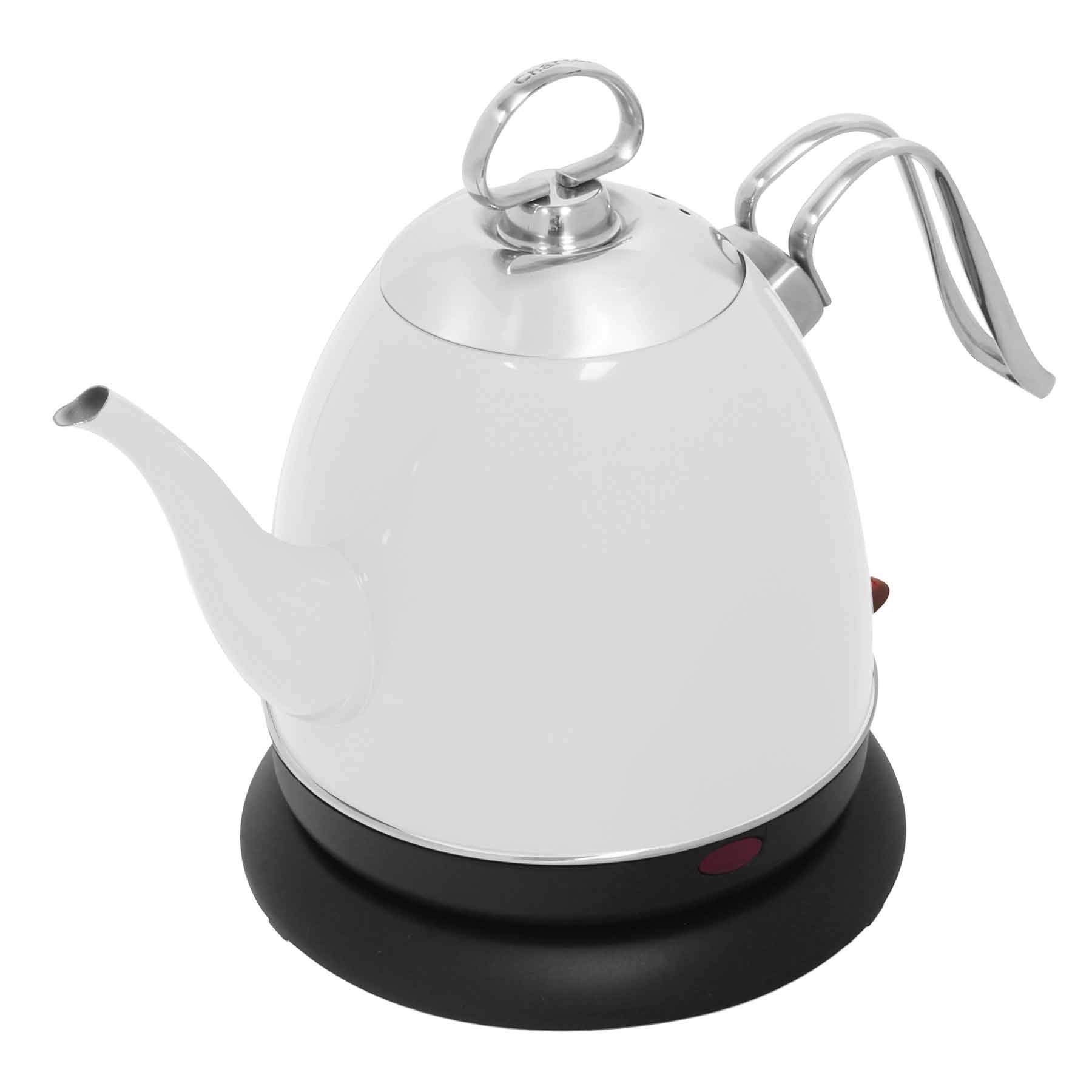 Chantal Mia 32 oz Electric Kettle - Fast Boiling, Auto Shut-Off & Boil-Dry Protection - Perfect for Tea, Coffee & Instant Meals - White (Ideal for Home, Office & Dorm Use)