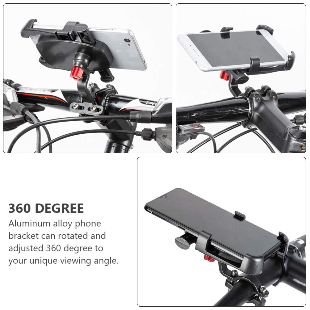 BESPORTBLE Bike Phone Holder - Aluminum Alloy Handlebar Mount for GPS Navigation & Cycling