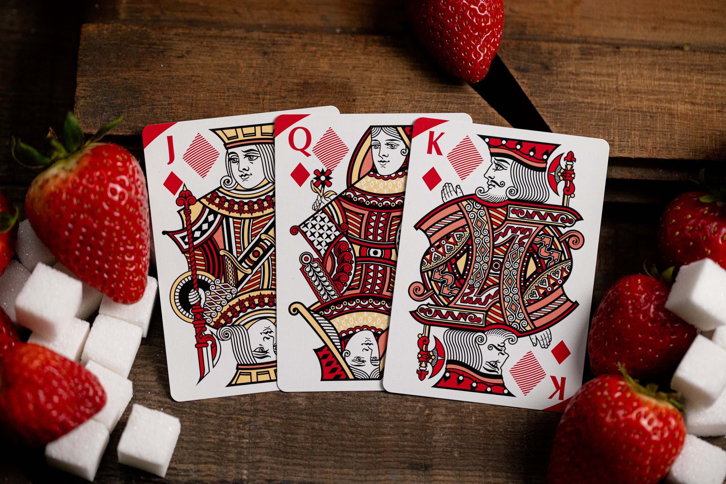 Premium Strawberry Pi Luxury Playing Cards - Elegant Deck for Poker, Magic Tricks & Collectors - Perfect for Game Nights, Gifts & Cardistry