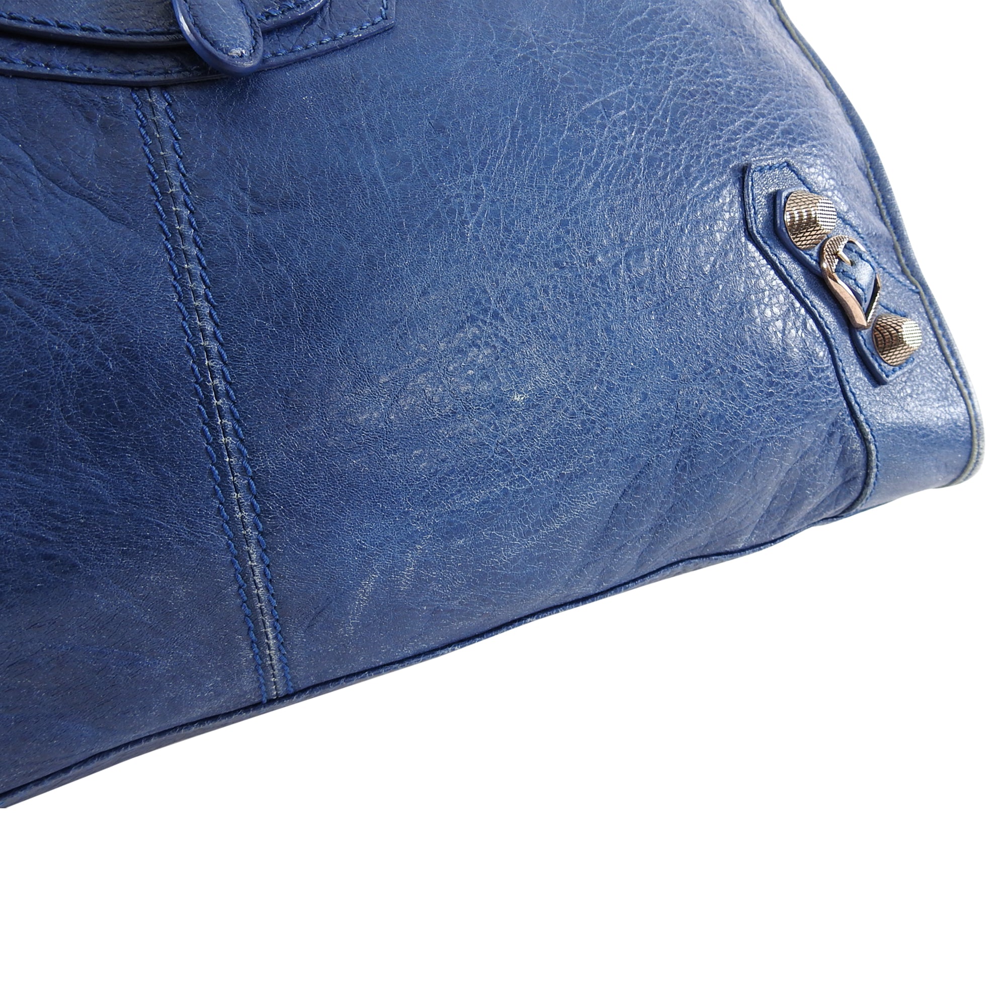 Balenciaga Blue Lambskin Large Giant 21 Work Bag - Luxury Designer Handbag for Women, Perfect for Office, Travel & Everyday Use