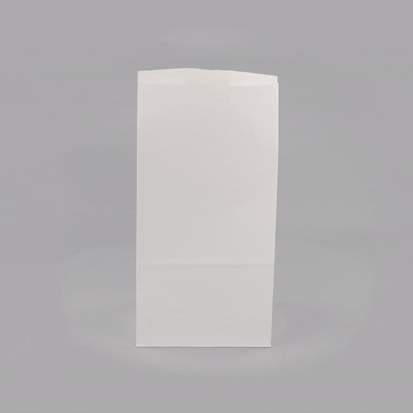 Premium White Paper Bags 8 lb Capacity 6x4x11.75 Inches - Pack of 100 for Retail Shopping, Grocery & Gift Packaging
