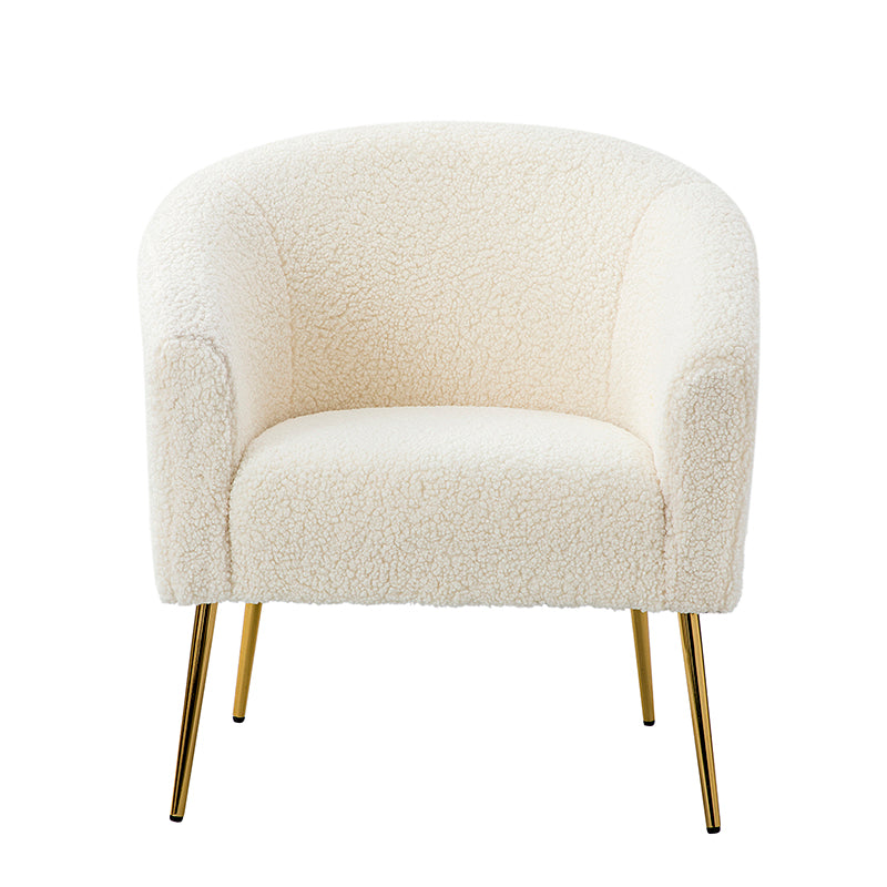 Bari Barrel Armchair - Modern Upholstered Accent Chair for Living Room, Bedroom & Office - Comfortable Lounge Seating with Stylish Design