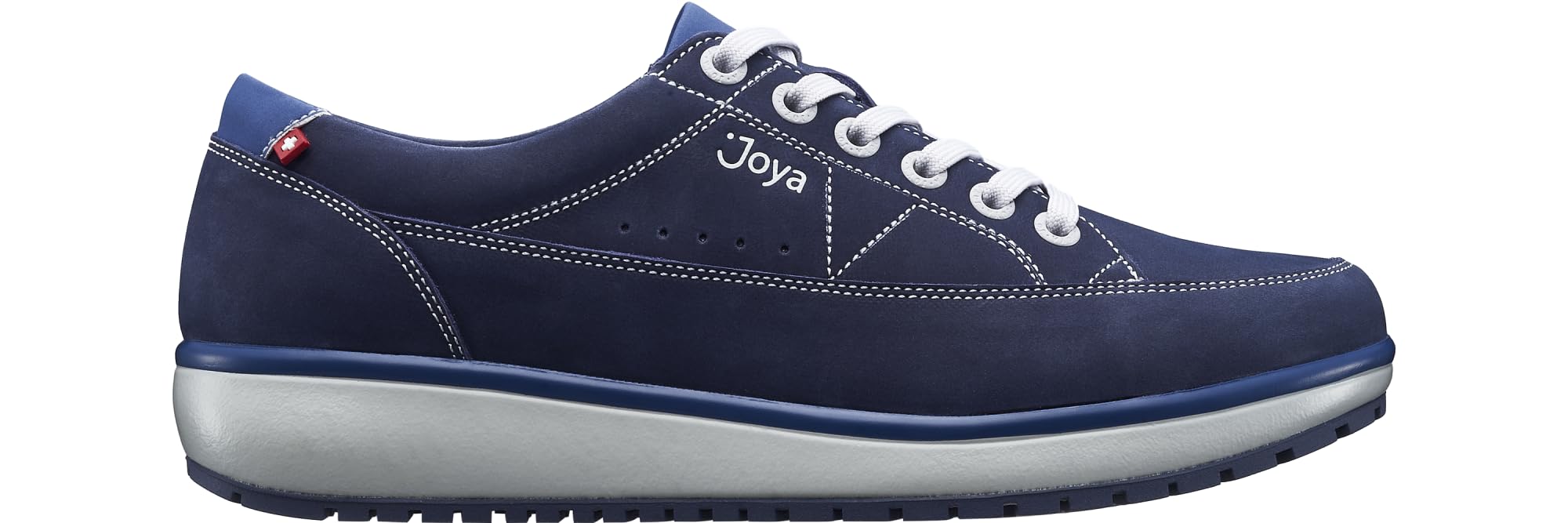 JOYA Vancouver Women's Black & Blue Genuine Leather Casual Shoes - Comfortable Slip-On Loafers for Work, Travel & Everyday Wear