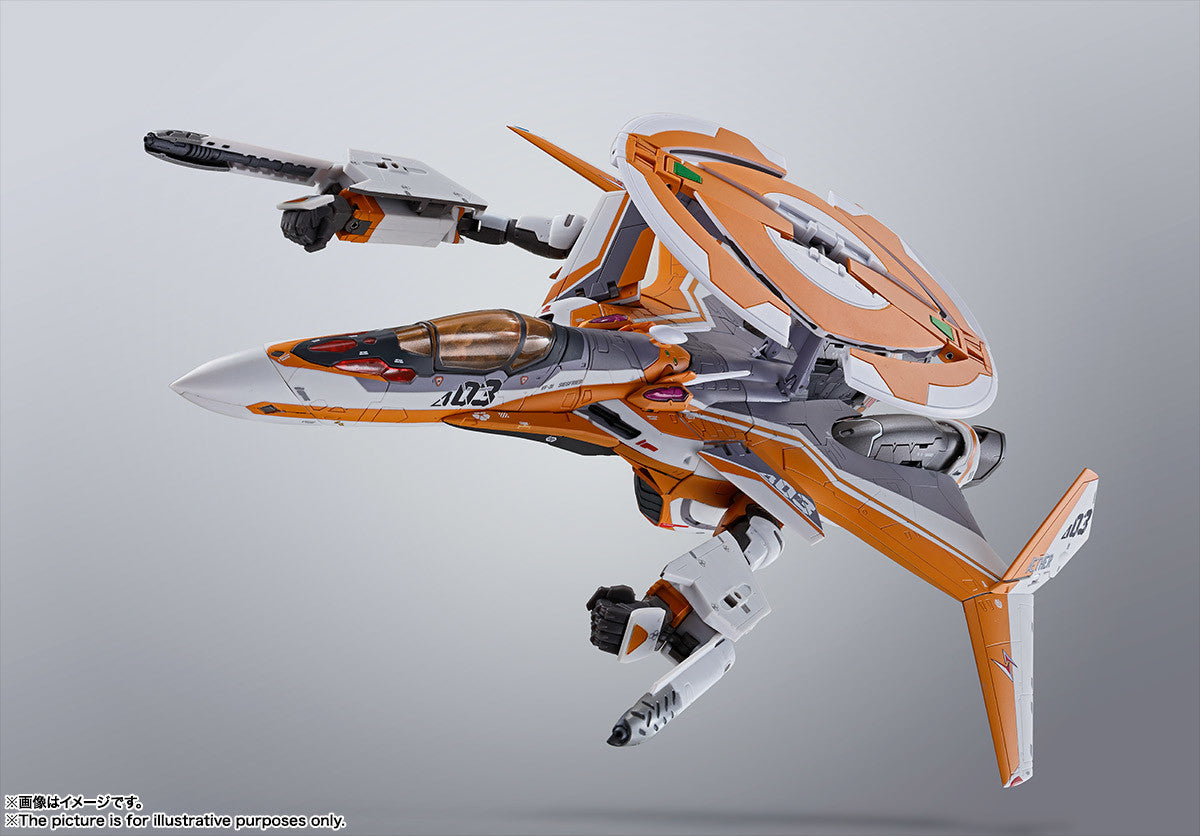 Bandai DX Chogokin Macross Delta VF-31E Siegfried Super Dimension Fortress Action Figure - Collectible Anime Model for Display & Play