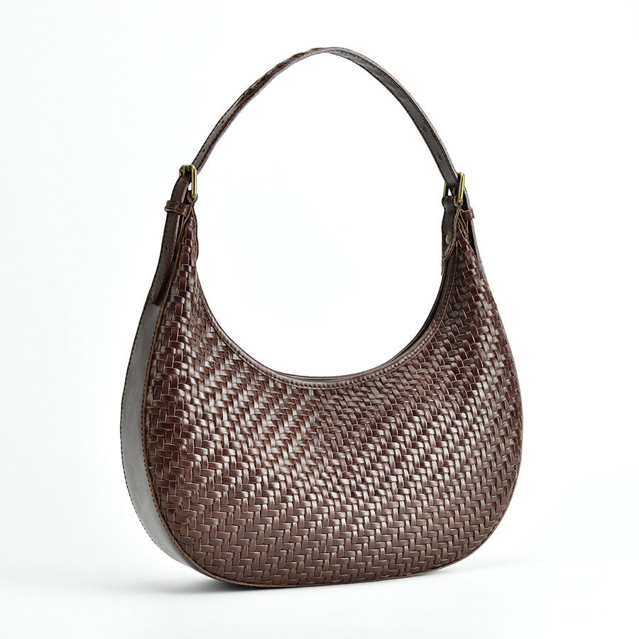 Handwoven Crescent Shoulder Bag for Women - Boho Crossbody Purse with Adjustable Strap - Perfect for Travel, Shopping & Everyday Use