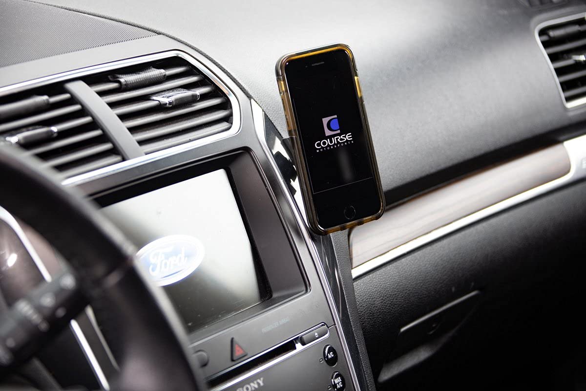 Course Motorsports DirectFit Automatic Gripping Wireless Charger & Phone Mount for Ford Explorer (2011-2019) - Black | Hands-Free Charging Car Accessory for Safe Driving & Navigation