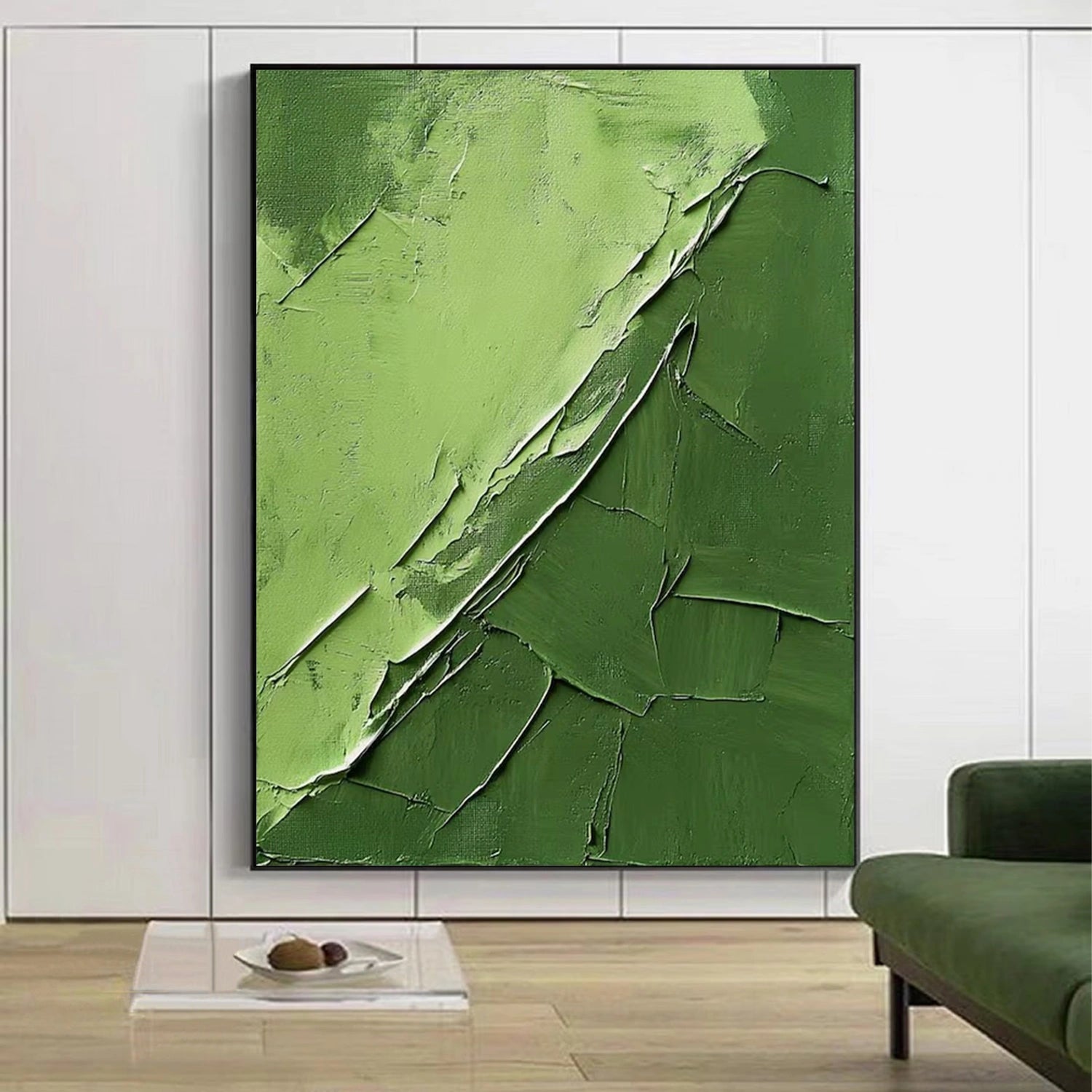 Blue & Green Abstract Art Print #BG107 - Modern Wall Decor for Living Room, Bedroom & Office