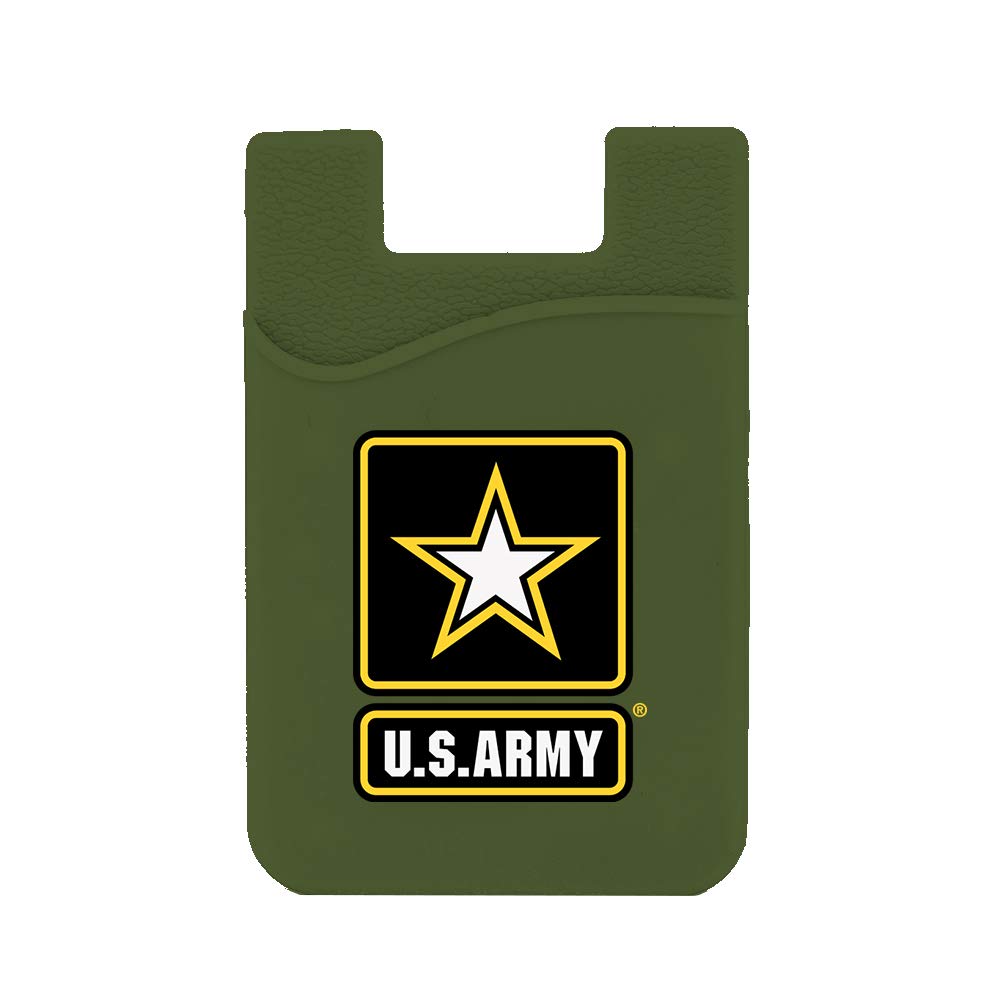 US Army Silicone Card Holder - Secure Wallet for Phone & Cards - Travel & Daily Use