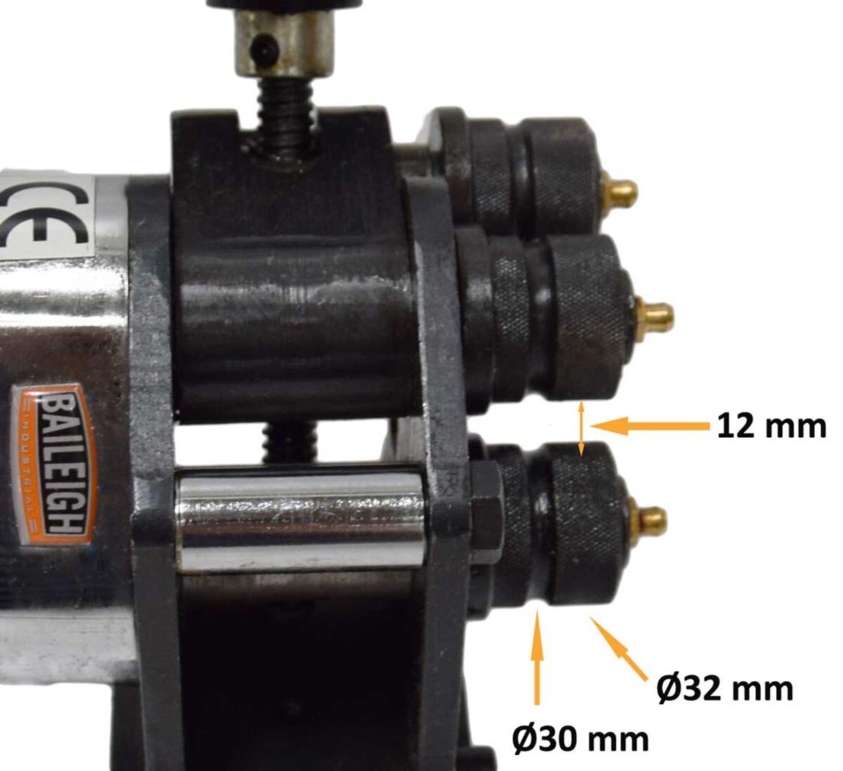 Baileigh Industrial BA9 1006851 Manual Roll Bender R M3 - Heavy Duty Metal Bending Tool for DIY Projects, Metalworking & Pipe Bending - Perfect for Workshops, Construction Sites & Home Garages
