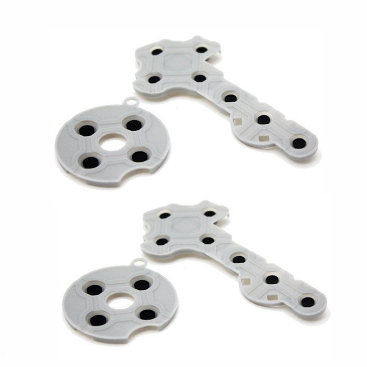 5-Pack Conductive Silicone Rubber Pads for Xbox 360 Controller Button Repair - Replacement Parts for Gaming Console Maintenance & DIY Fixes