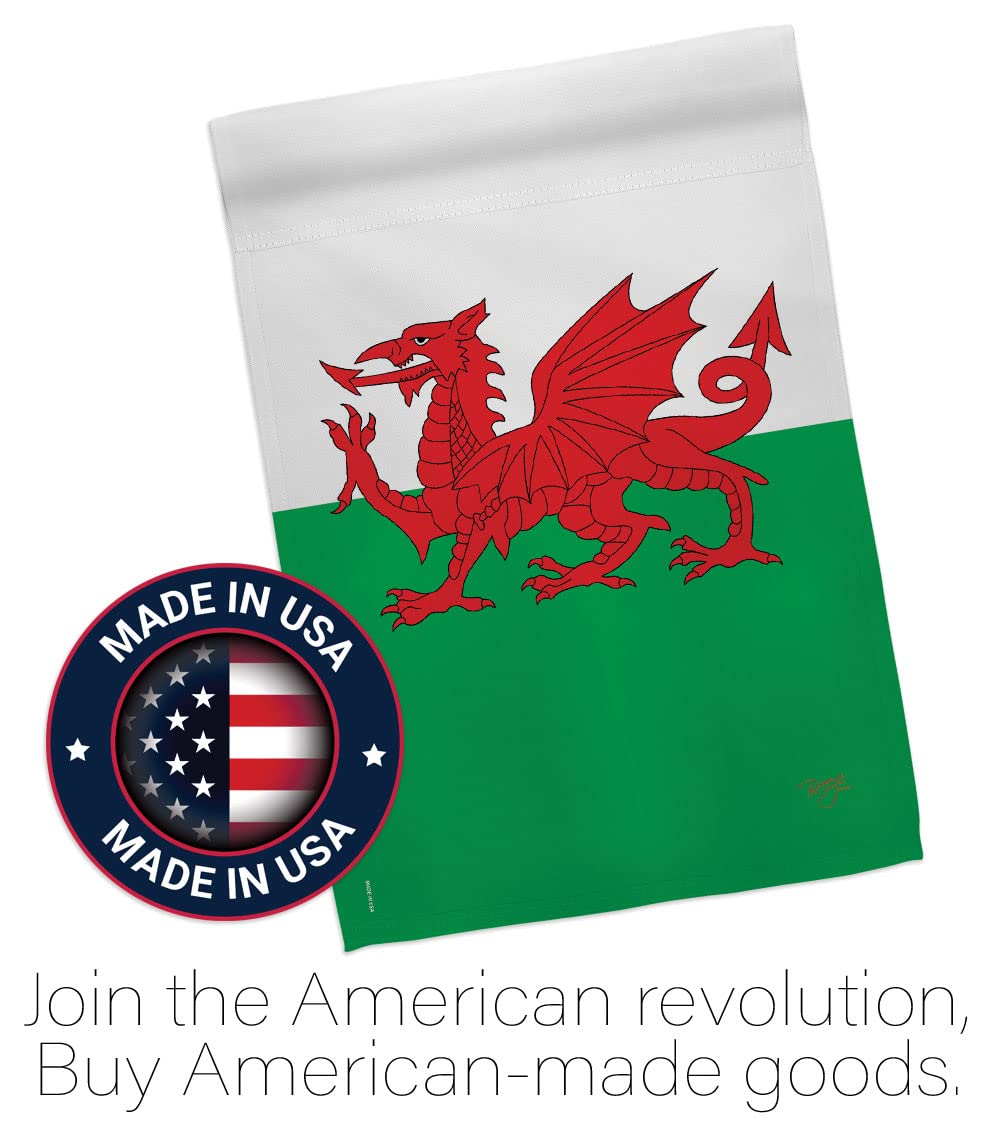 Wales Nationality Decorative Flag Set 28x40