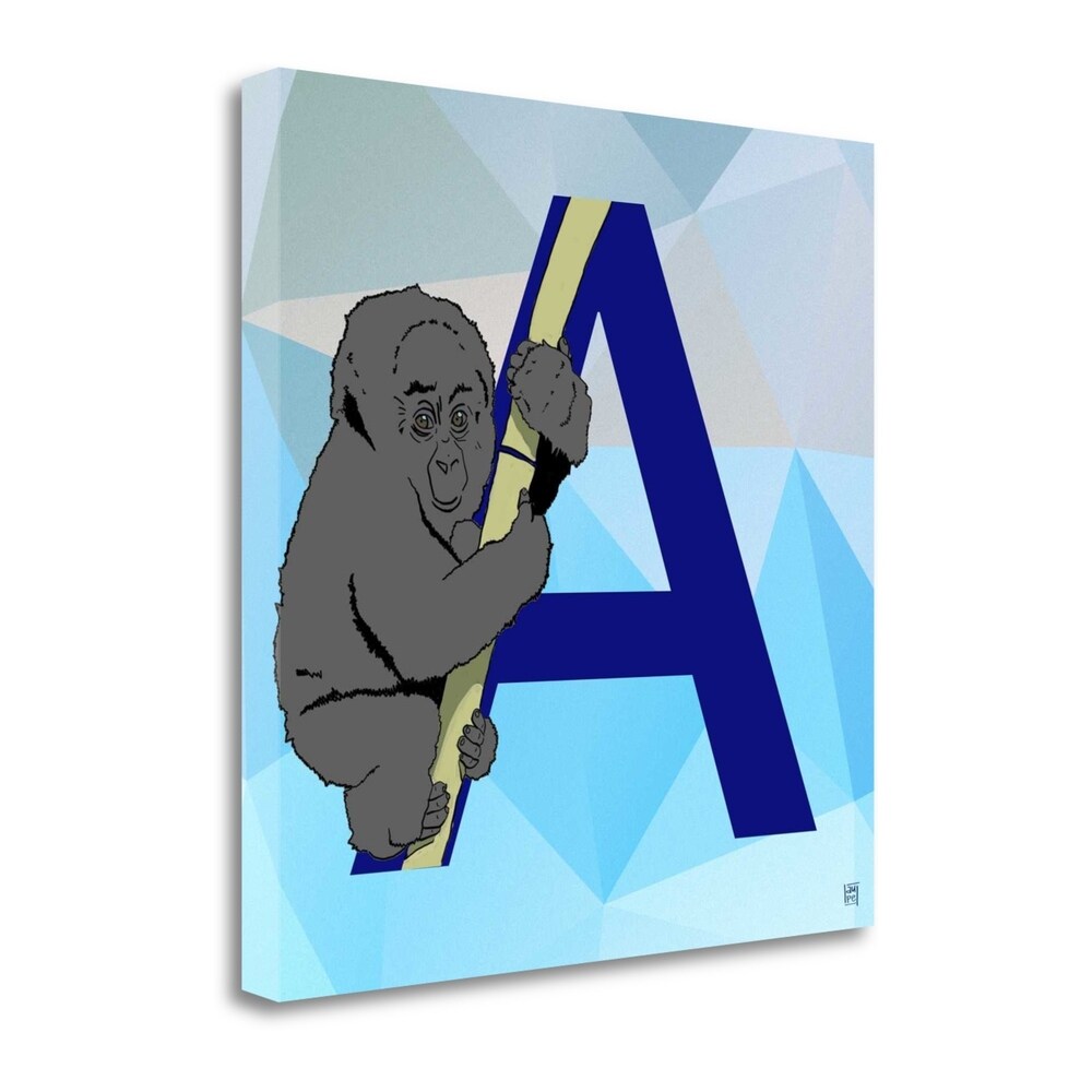 A By Aubree Perrenoud - Premium Fine Art Giclee Print on Gallery Wrap Canvas, Ready to Hang Wall Decor - Perfect for Living Room, Bedroom & Office Artwork