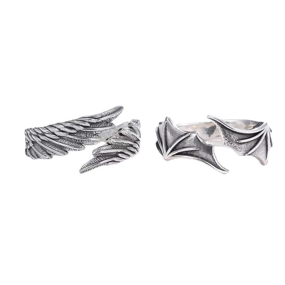 Promise Rings for Couples - His & Hers Matching Wedding Bands, BFF Friendship Rings for Women & Men - Romantic Jewelry Gift for Anniversaries, Engagements & Special Occasions