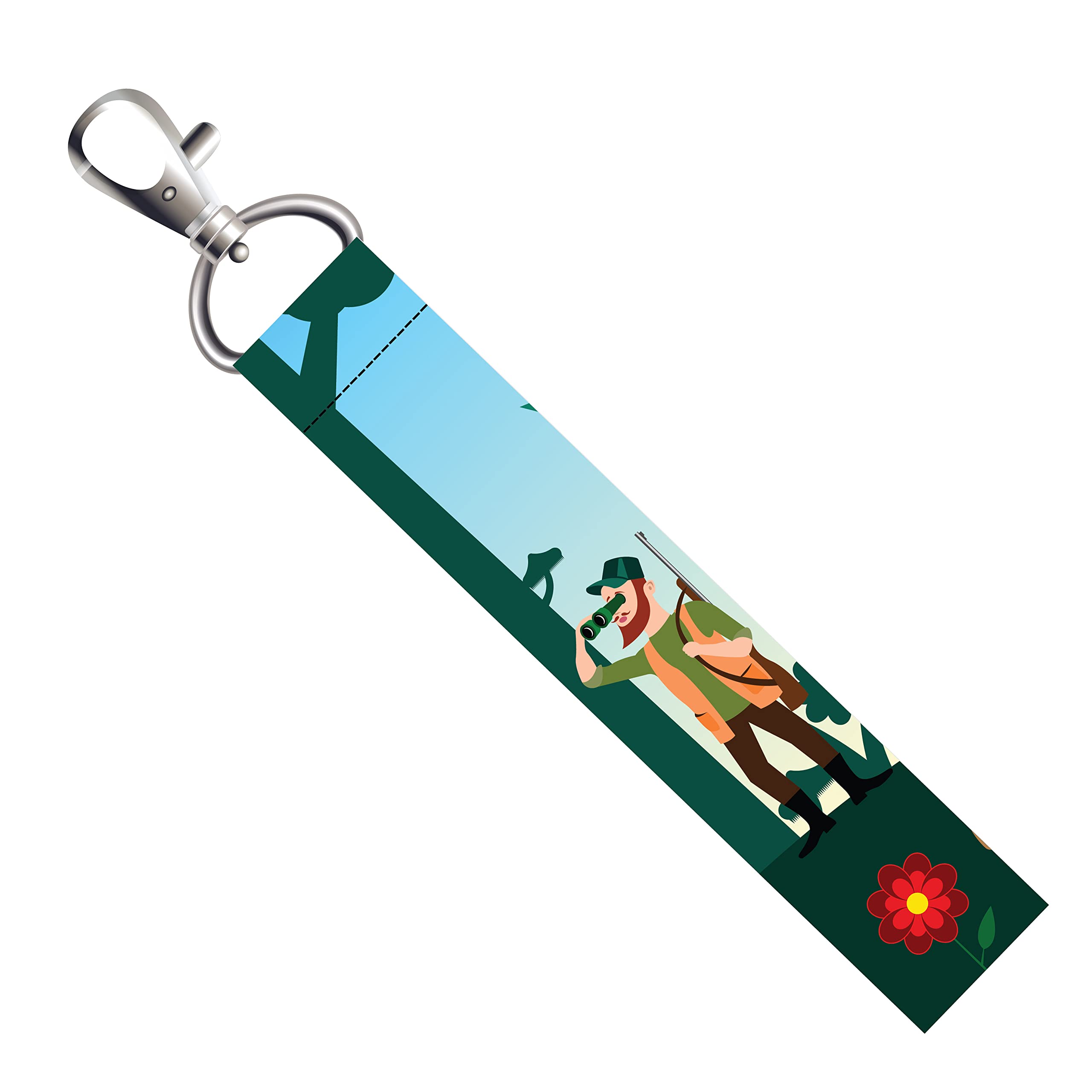 ISEE 360° Adventure Hunter Swivel Lobster Clasp Lanyard Tag - 5 x 0.8 Inch - Perfect for Luggage, Backpacks, Laptop Bags & Travel Accessories - Great Gift for Outdoor Enthusiasts & Frequent Travelers